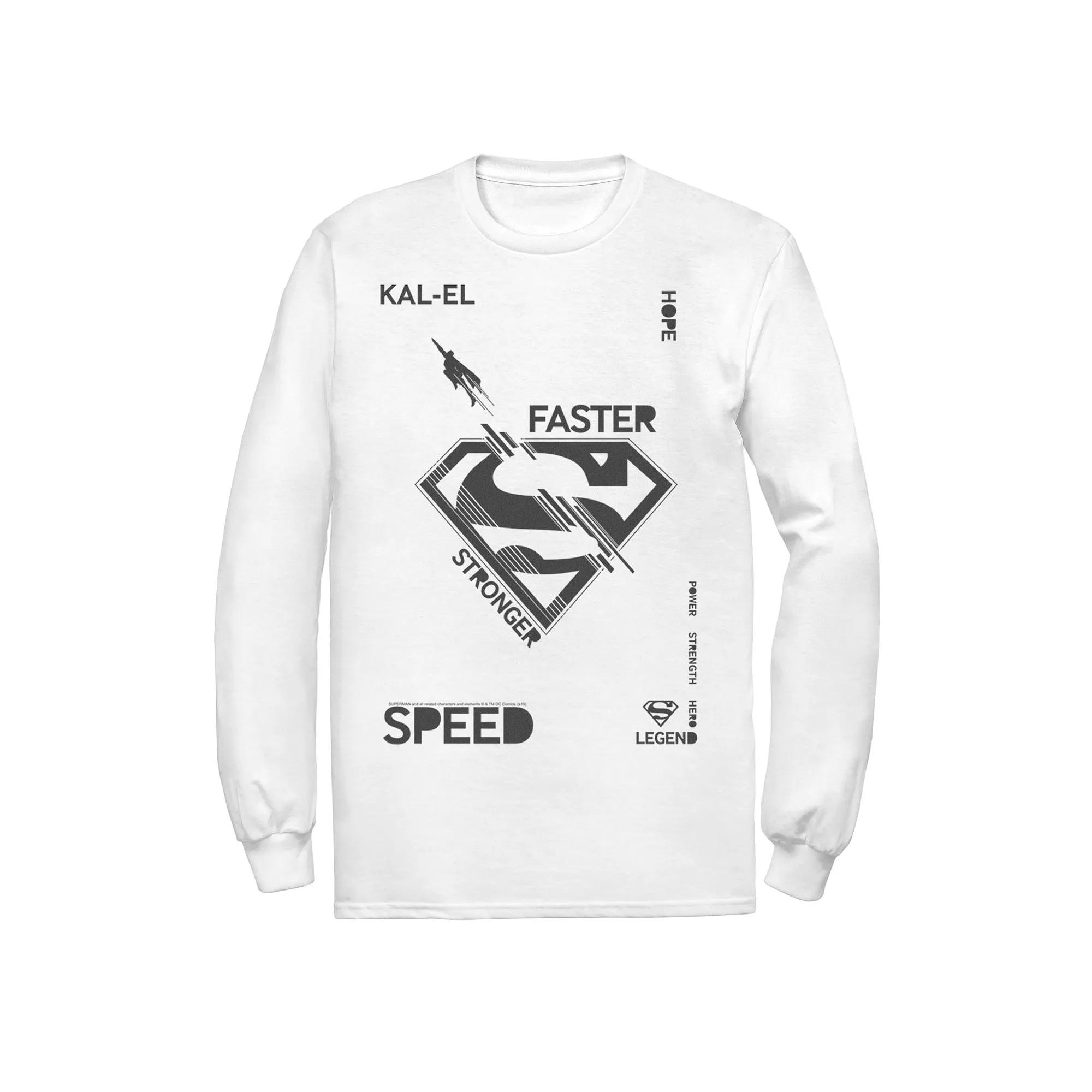 Men's DC Comics Superman Kal-El Faster Stronger Speed Legend Tee,  Product Image