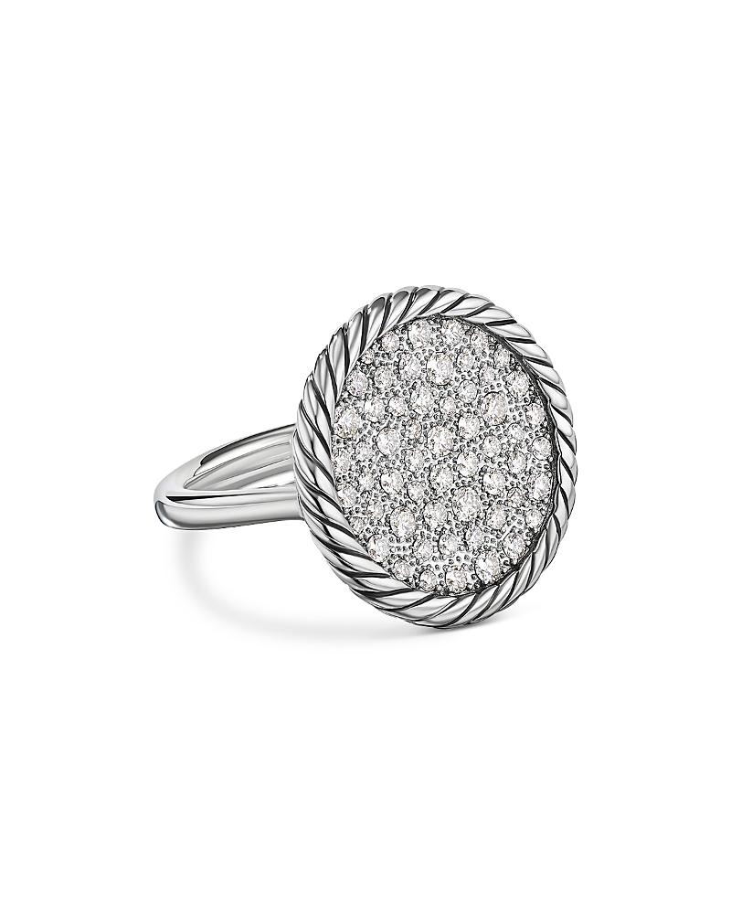 David Yurman Sterling Silver Dy Elements Pave Diamond Ring Product Image