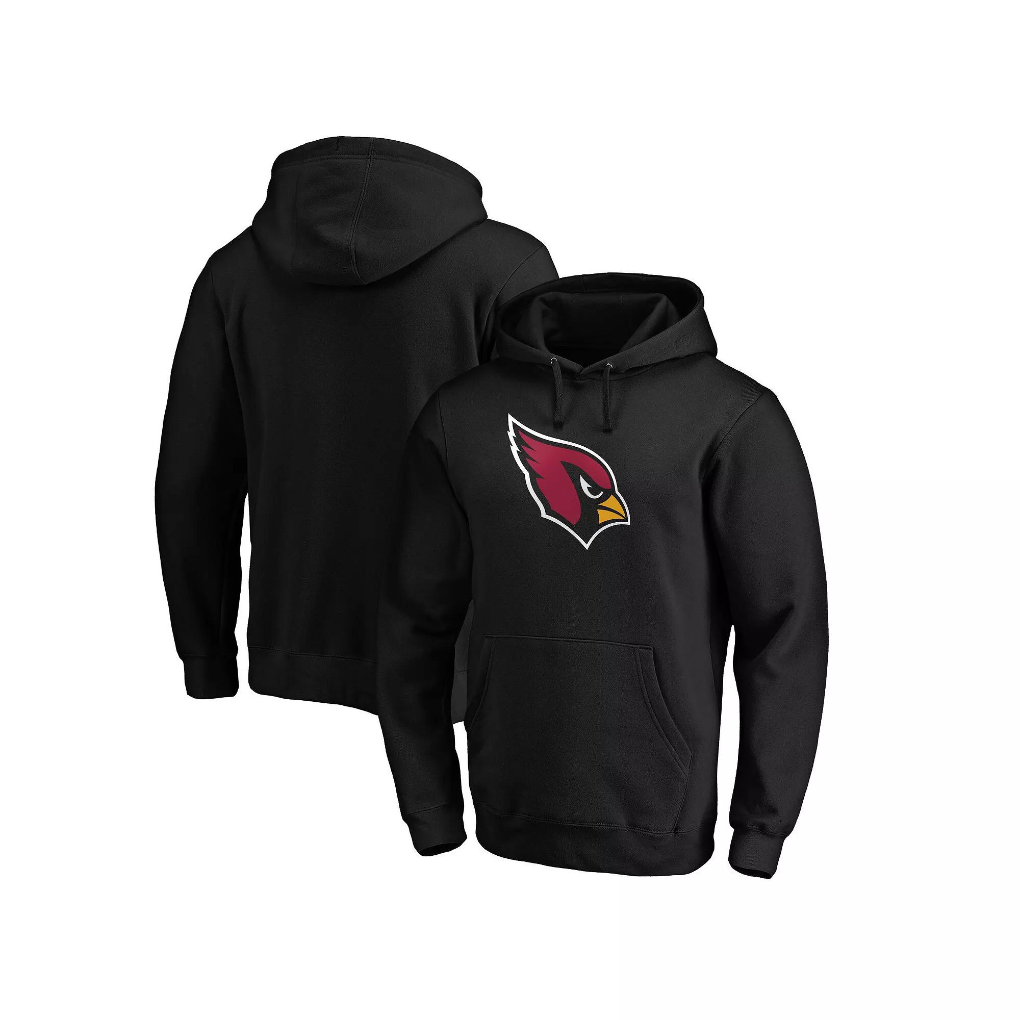 Men's Fanatics Branded Black Arizona Cardinals Primary Logo Fitted Pullover Hoodie,  Product Image
