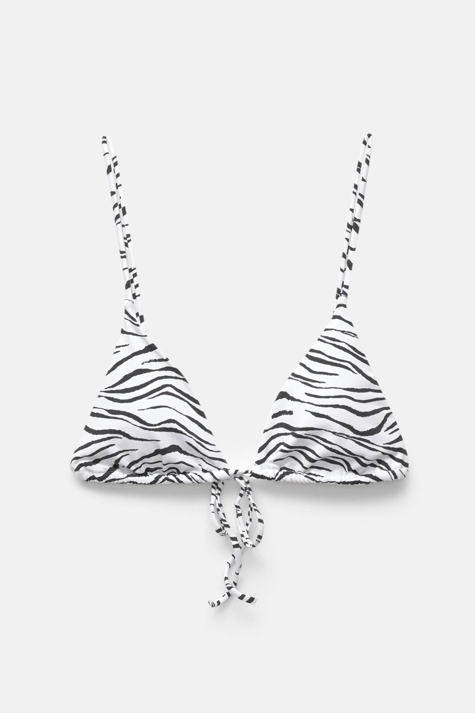 Zebra print bikini top Product Image