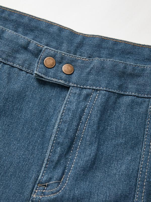 Men's Zip Up Flap Pocket Cargo Jeans Product Image