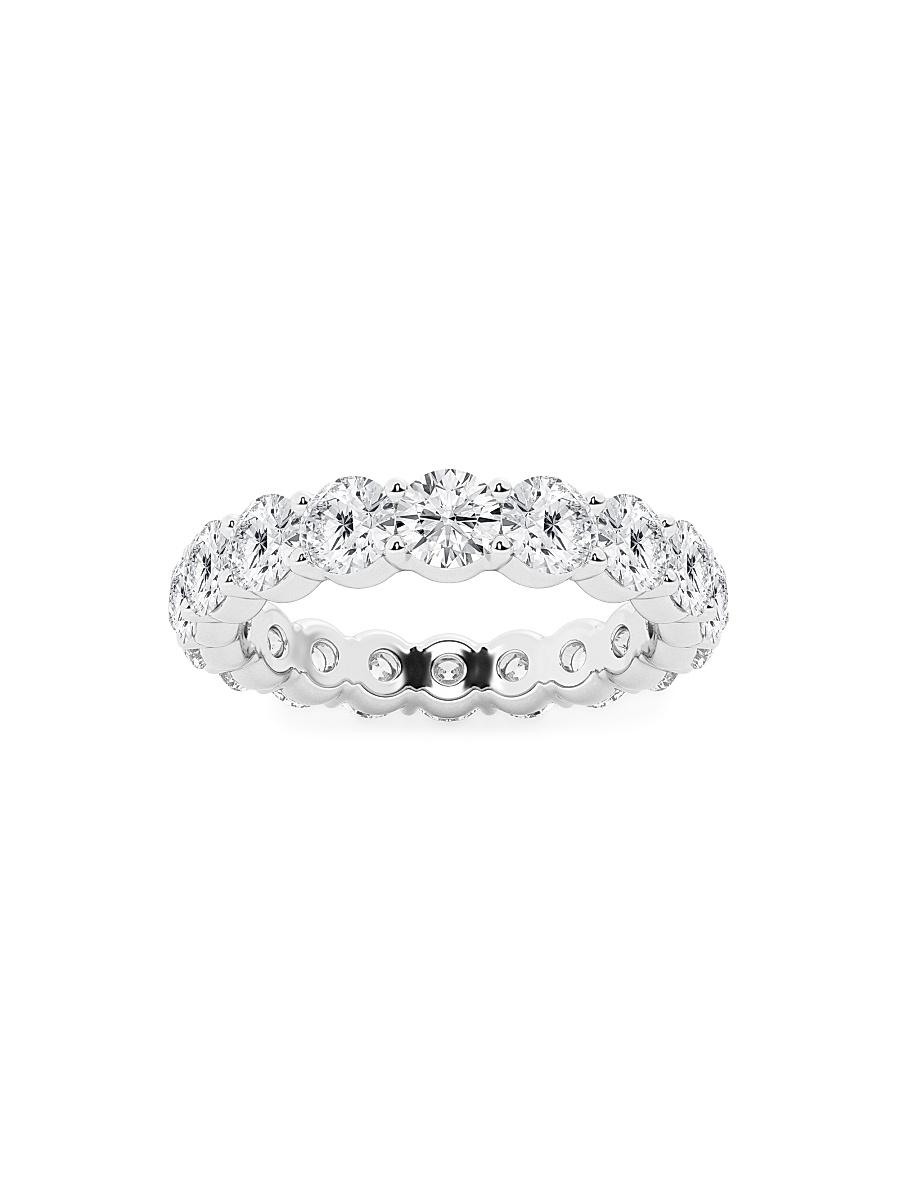Womens Platinum & Round Lab-Grown Diamond Shared-Prong Eternity Band/1.00-5.00 TCW Product Image