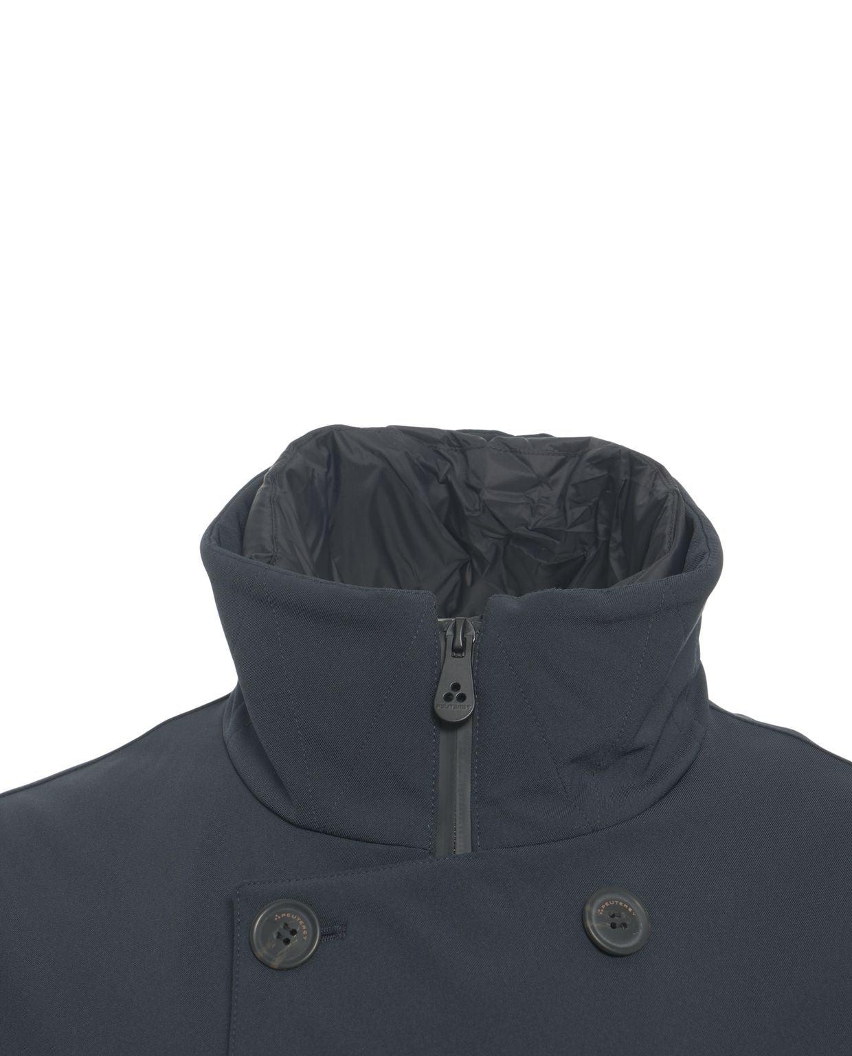 Double-breasted jacket with logo Product Image