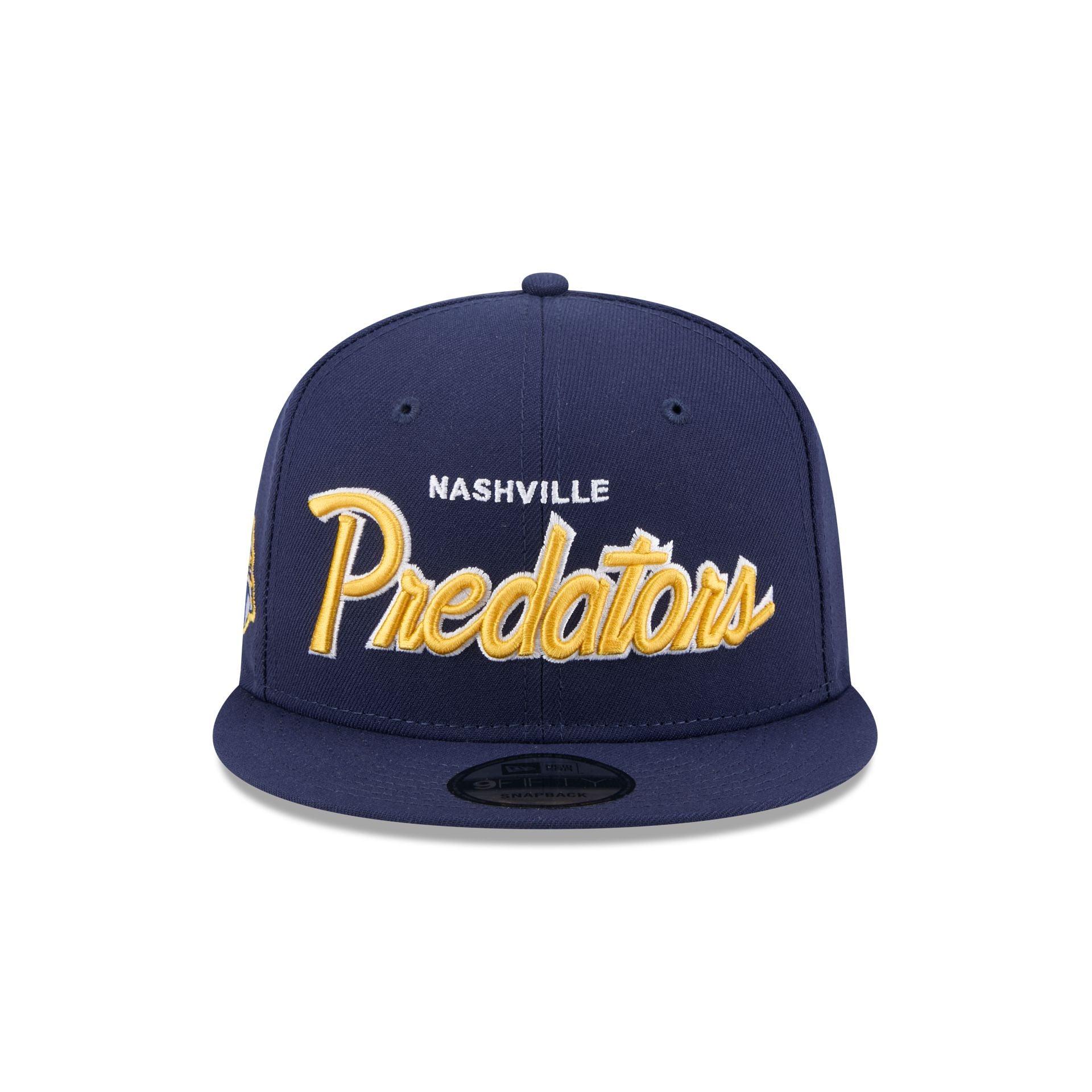Nashville Predators Script 9FIFTY Snapback Hat Male Product Image