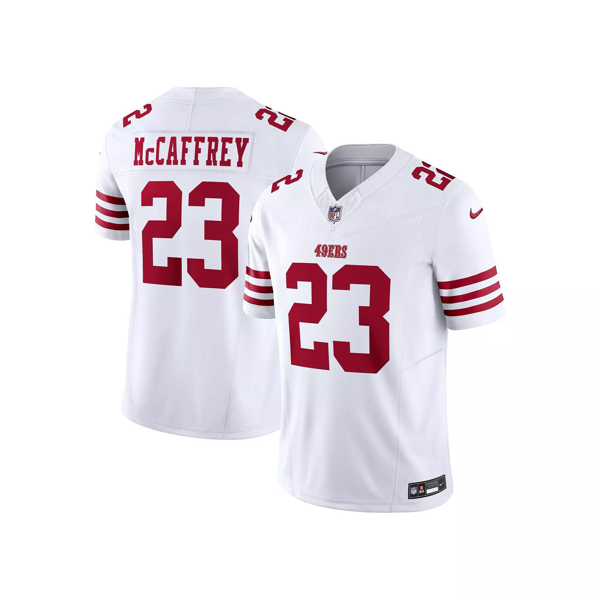 Men's Nike Christian McCaffrey White San Francisco 49ers Vapor F.U.S.E. Limited Jersey,  Product Image