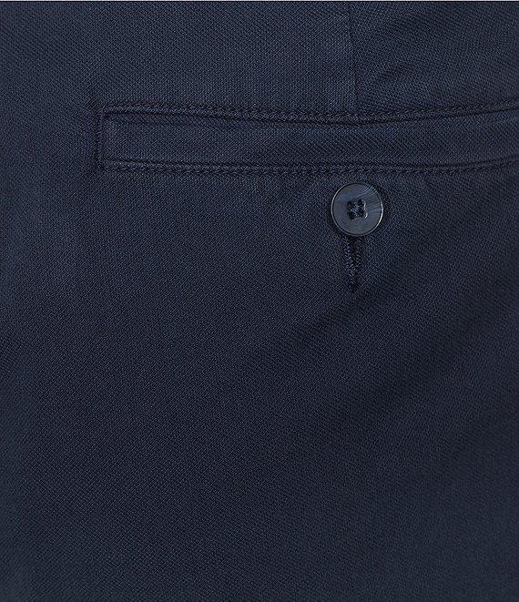 Roundtree & Yorke True Blue 8#double; Inseam Classic Flat Front Dip Dye Pull On Shorts Product Image