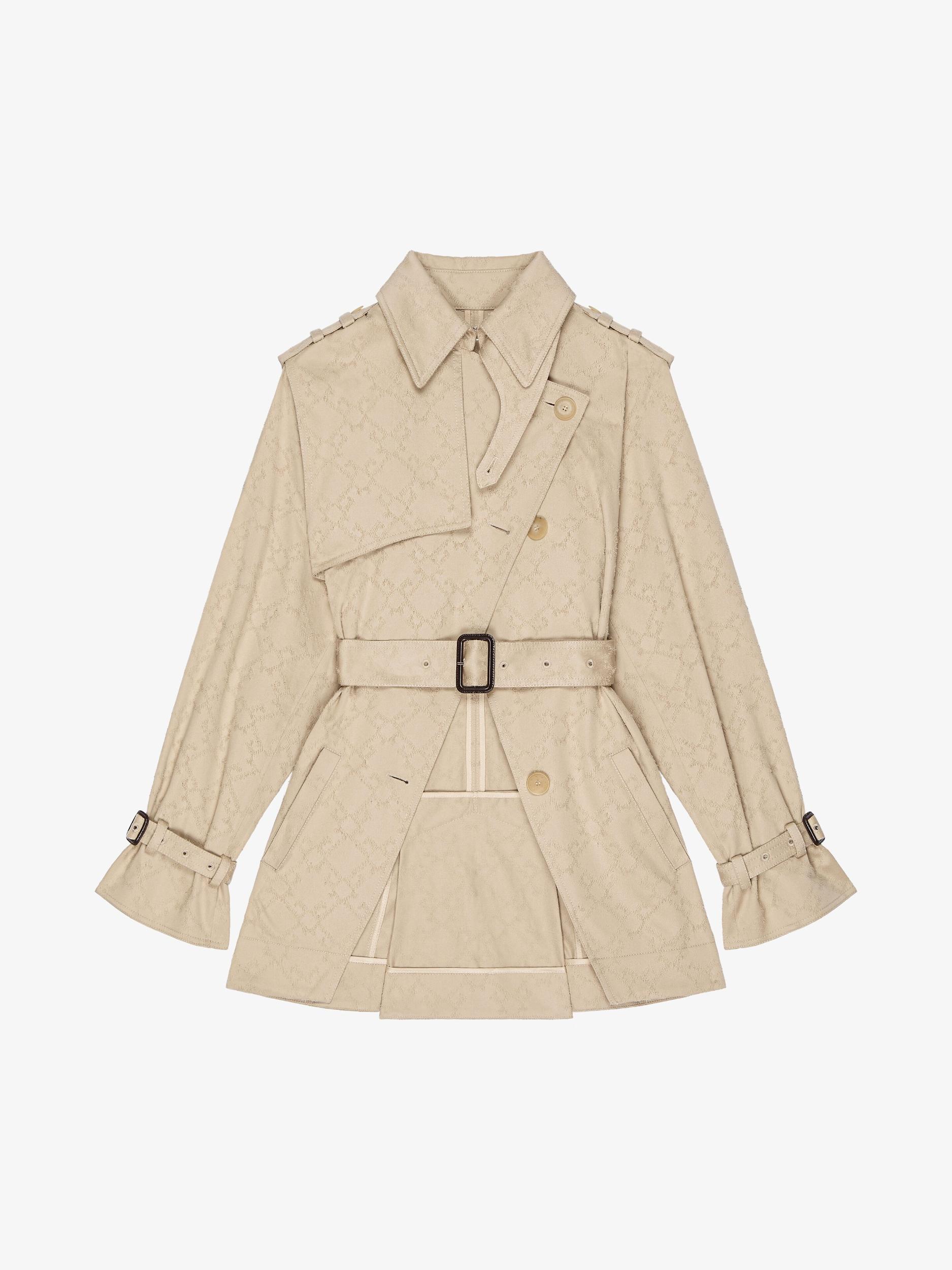 Trench-coat in monogram 72 cotton Product Image
