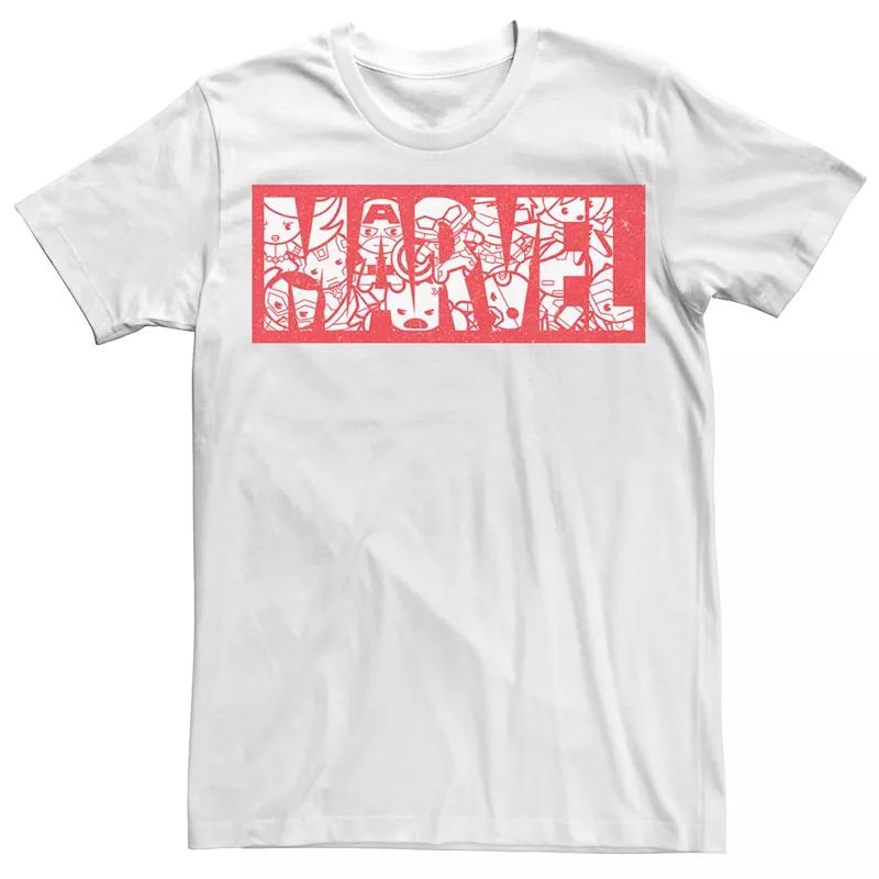 Men's Marvel Kawaii Art Collection Graphic Tee,  Product Image