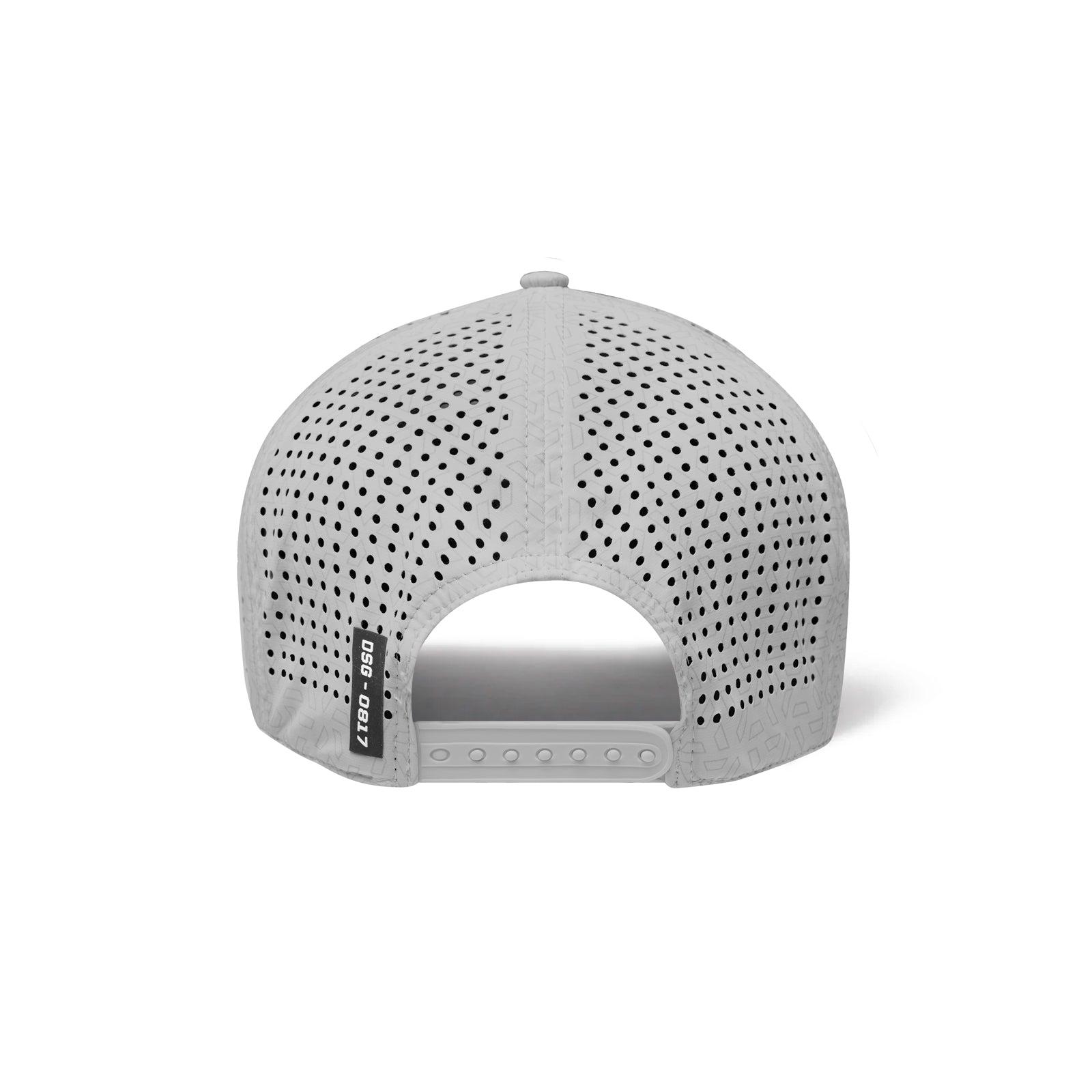 0817. Tetra-Lite® Ice A-Frame Hat - Slate Grey/White "Wings" Product Image