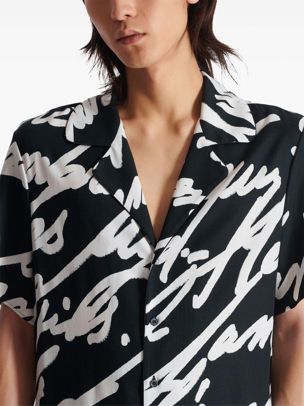 slogan-print shirt Product Image