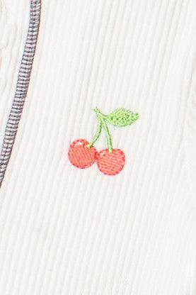 Embroidered Patch Sporty Notch Neck Seamless Tee Product Image