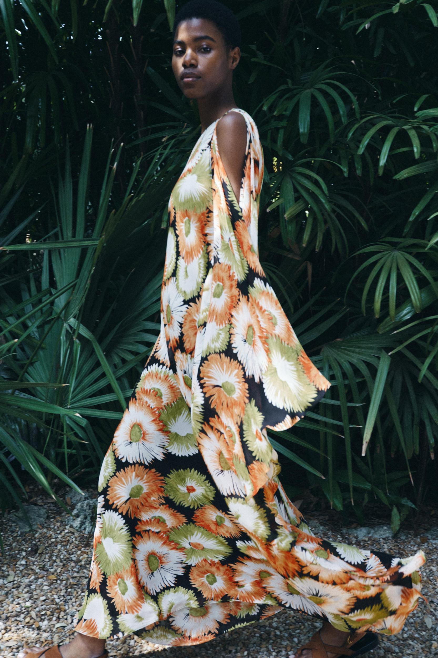 ZW COLLECTION ASYMMETRIC FLORAL PRINT DRESS Product Image