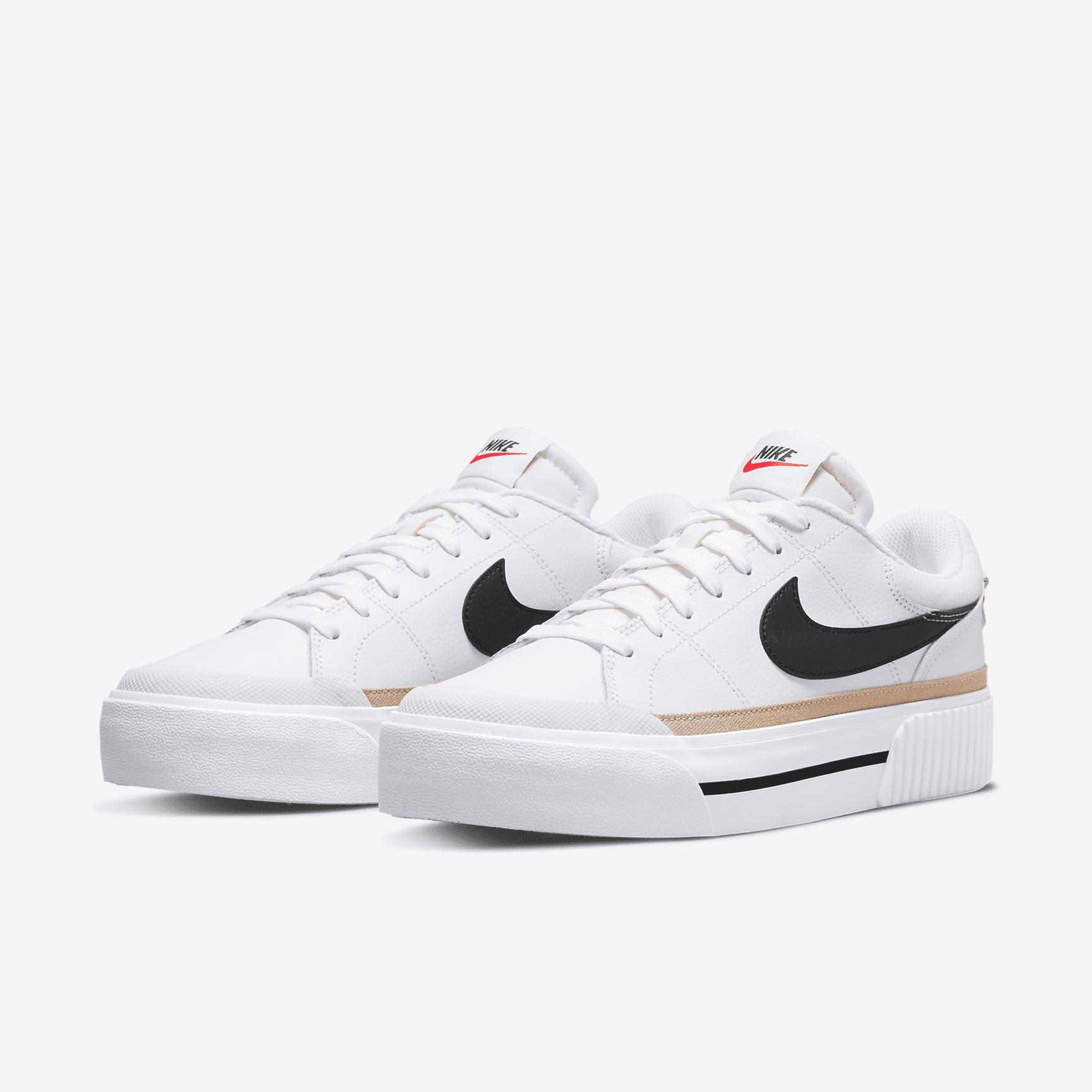 Nike Womens Court Legacy Lift Shoes | DM7590-100 Product Image