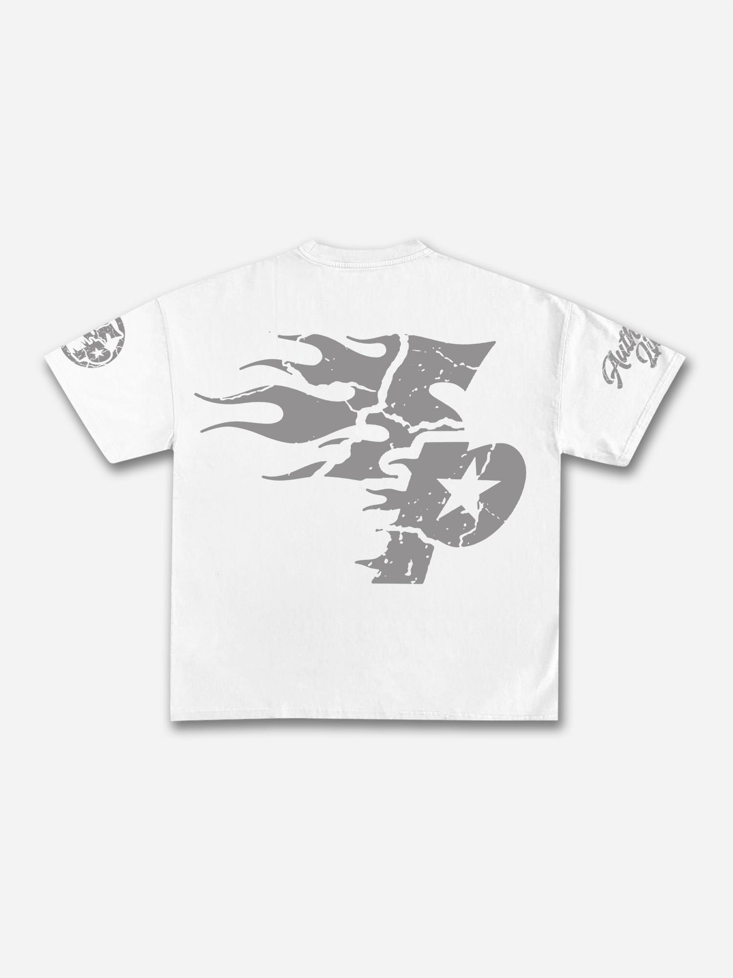 Sopula Studio Real Wise Vintage Print Pattern Cotton T-Shirt Product Image