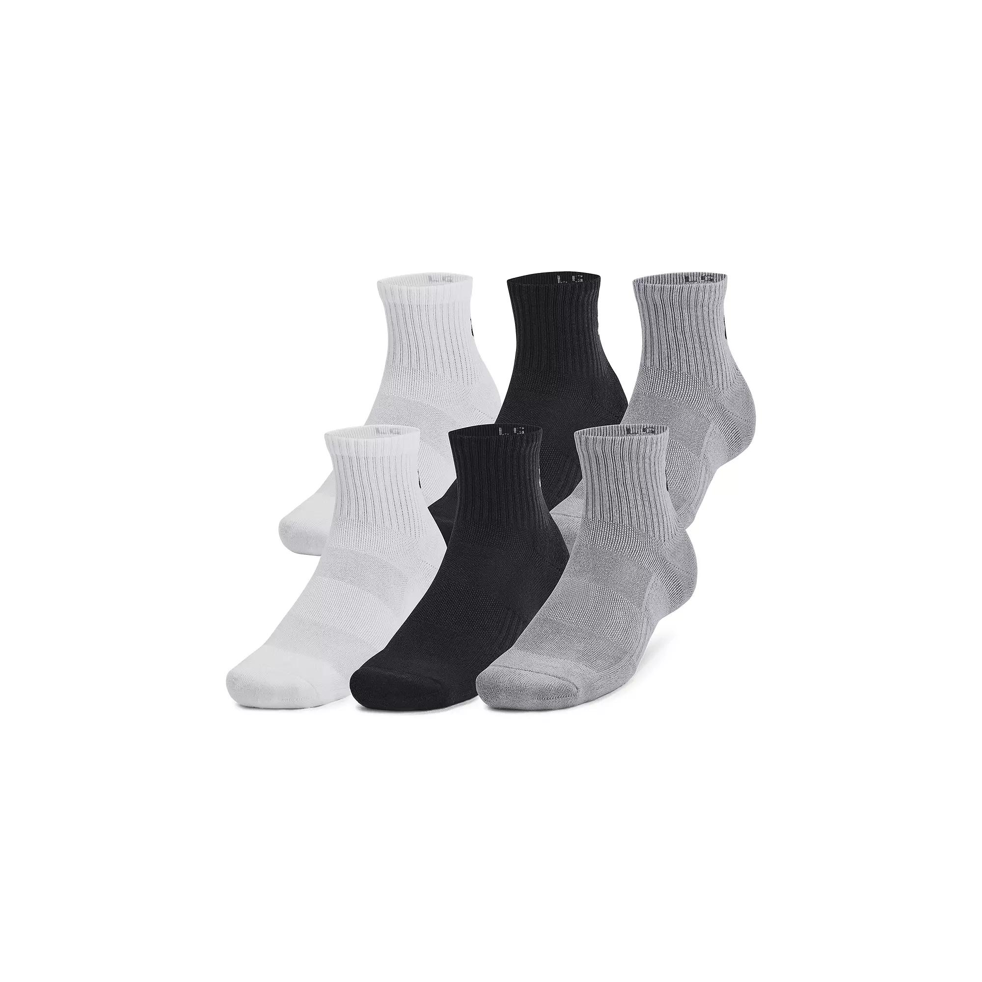Under Armour 6-Pack Training Cotton Quarter Socks, Women's,  Product Image