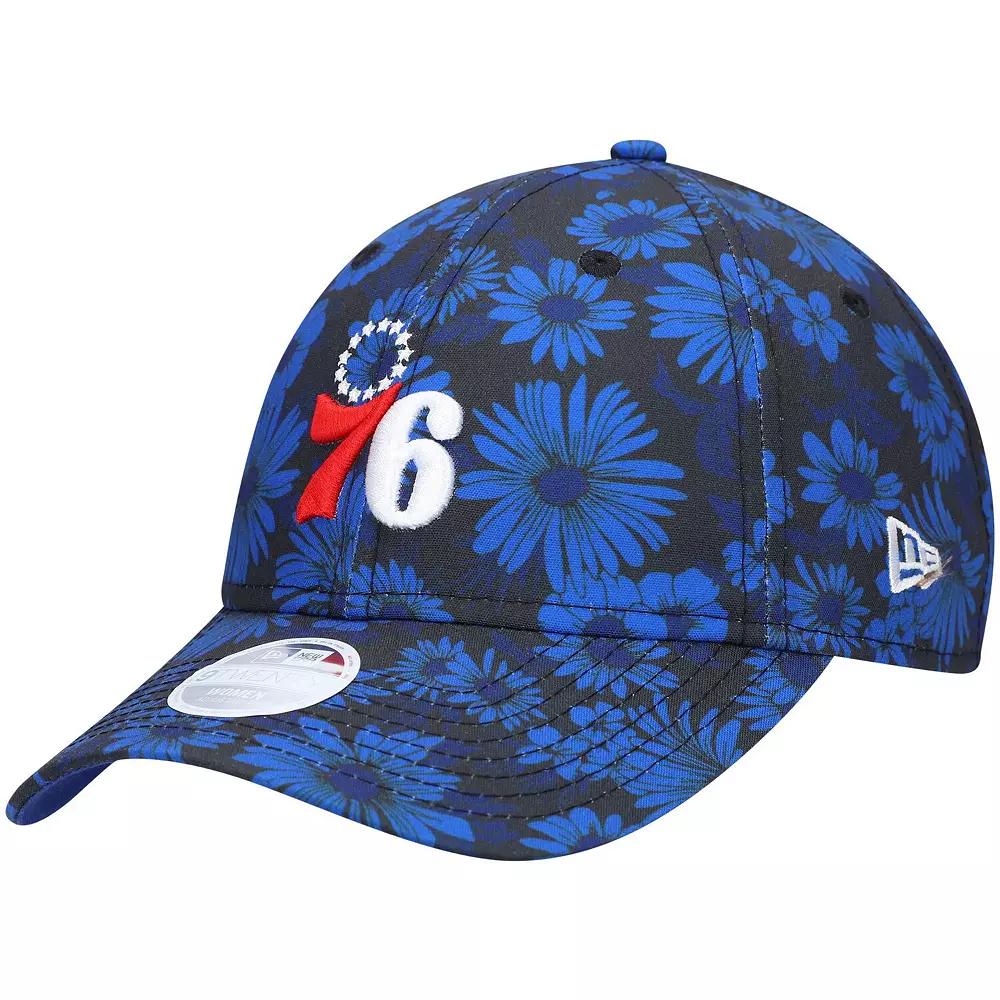 Women's New Era Royal Philadelphia 76ers Blossom 2.0 9TWENTY Adjustable Hat, 76r Blue Product Image