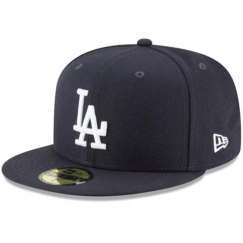 Mens New Era Los Angeles Dodgers Fashion Color Basic 59FIFTY Fitted Hat Blue Product Image