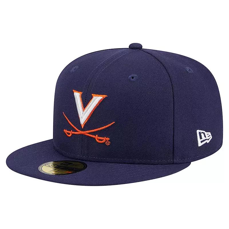 Men's New Era Navy Virginia Cavaliers 59FIFTY Fitted Hat,  Product Image