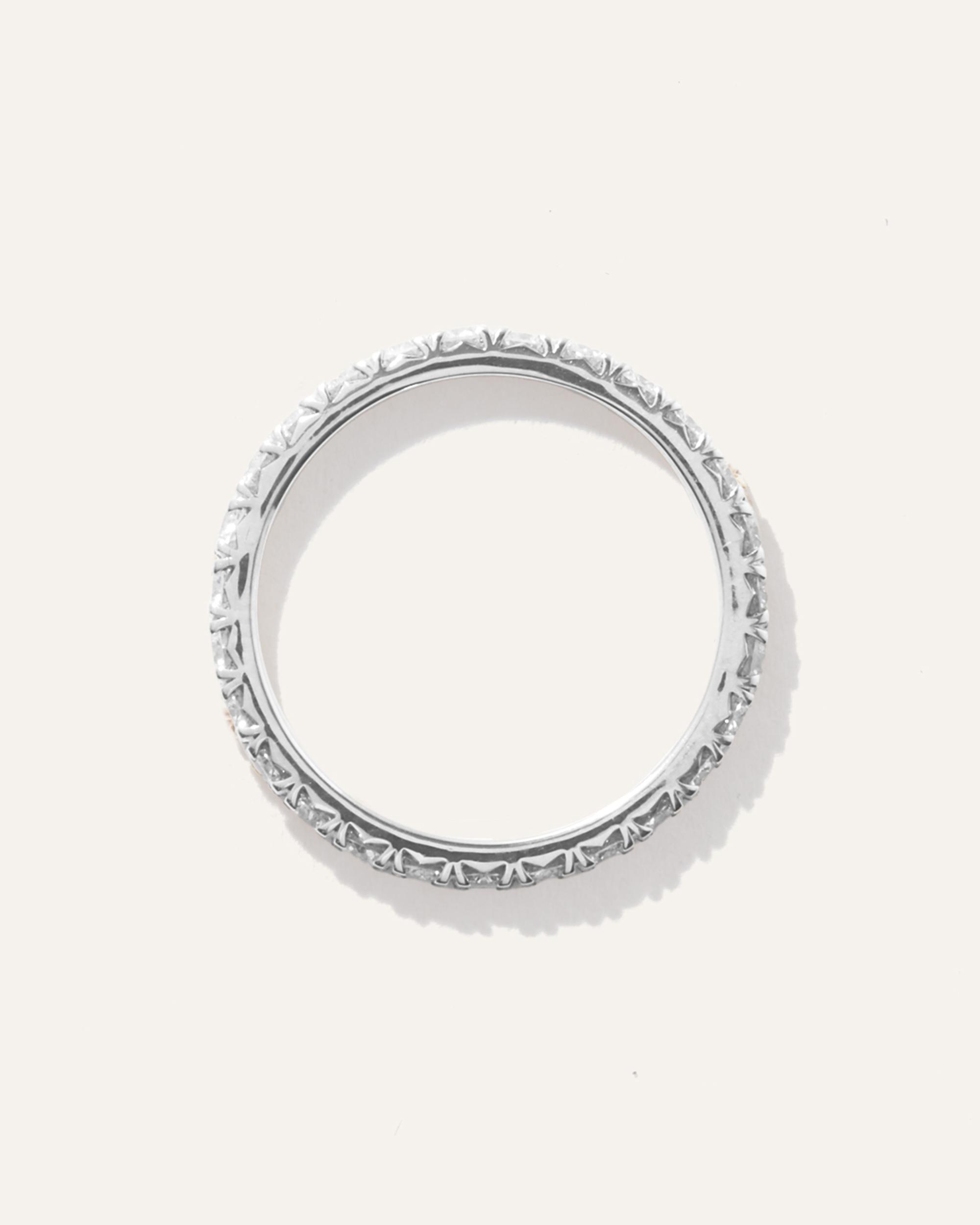 Quince | Women's Diamond French Pave Eternity Band Rings Product Image