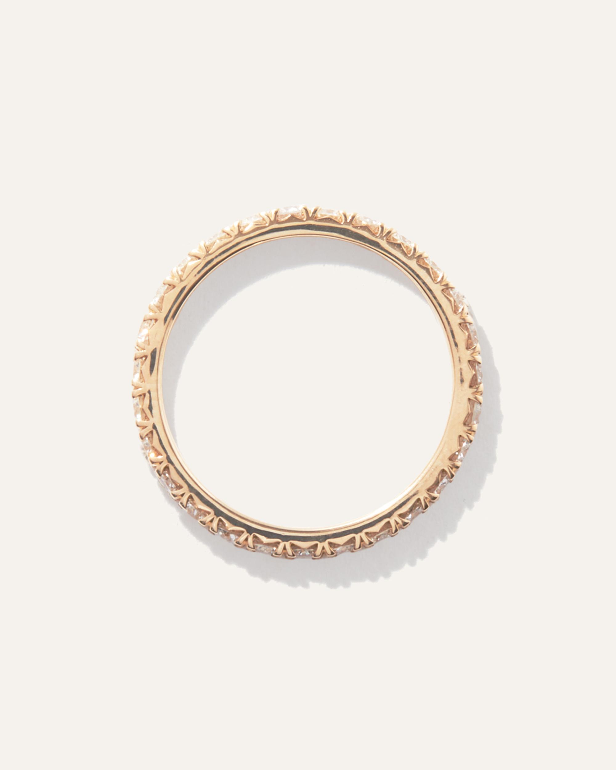 Quince | Women's Diamond French Pave Eternity Band Rings Product Image