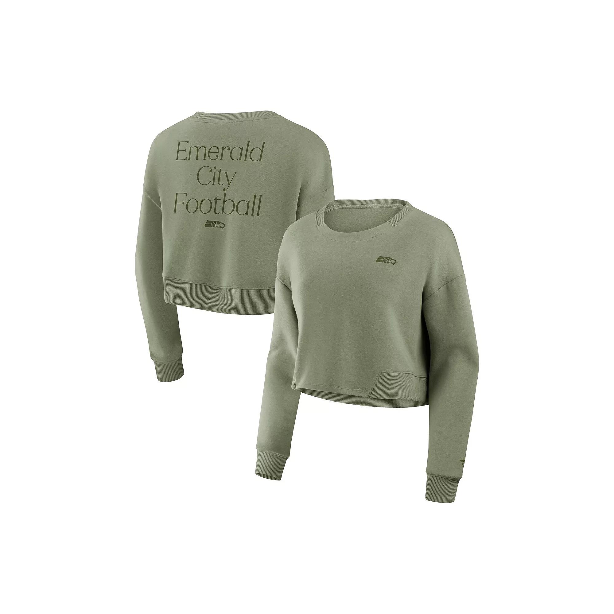 Women's Fanatics Pink Philadelphia Phillies Relax Studio Cropped Pullover Sweatshirt,  Product Image