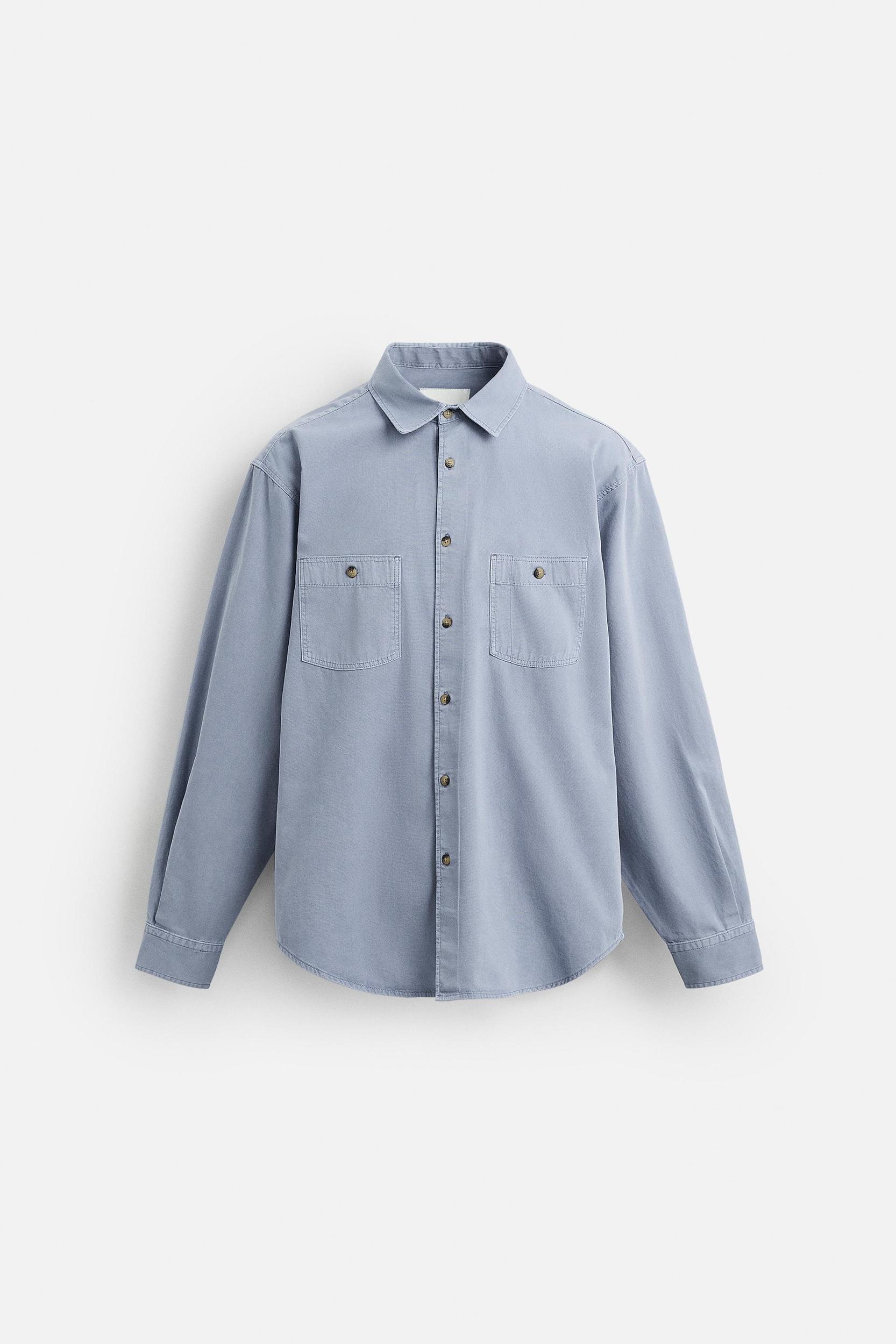 RELAXED FIT WASHED SHIRT Product Image