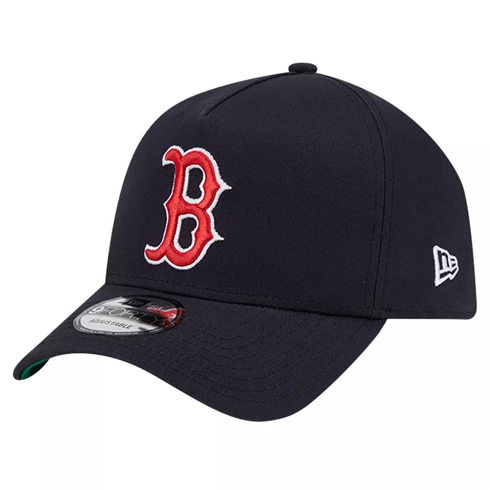 Men's New Era Navy Boston Red Sox Team Color A-Frame 9FORTY Adjustable Hat, Blue Product Image