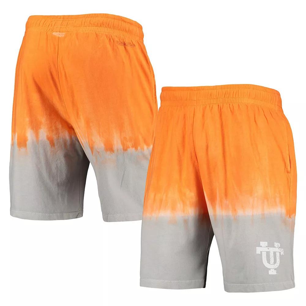Men's Mitchell & Ness Tennessee Orange/Gray Tennessee Volunteers Tie-Dye Shorts, Size: Large Product Image