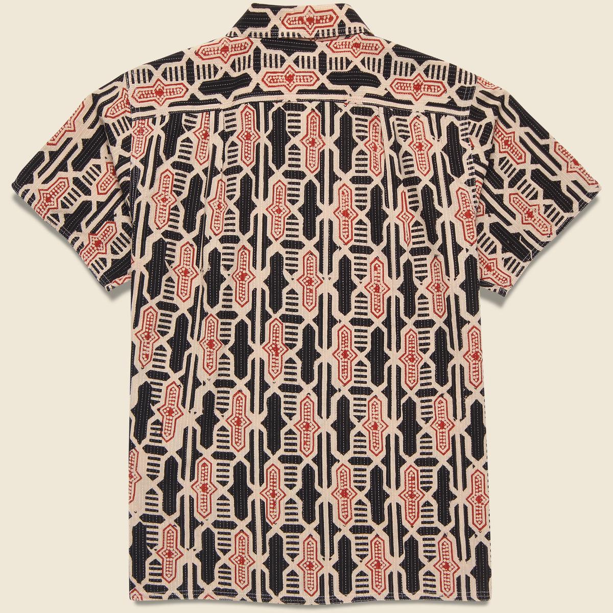 Geo Tile Block Print Shirt - Multi Product Image