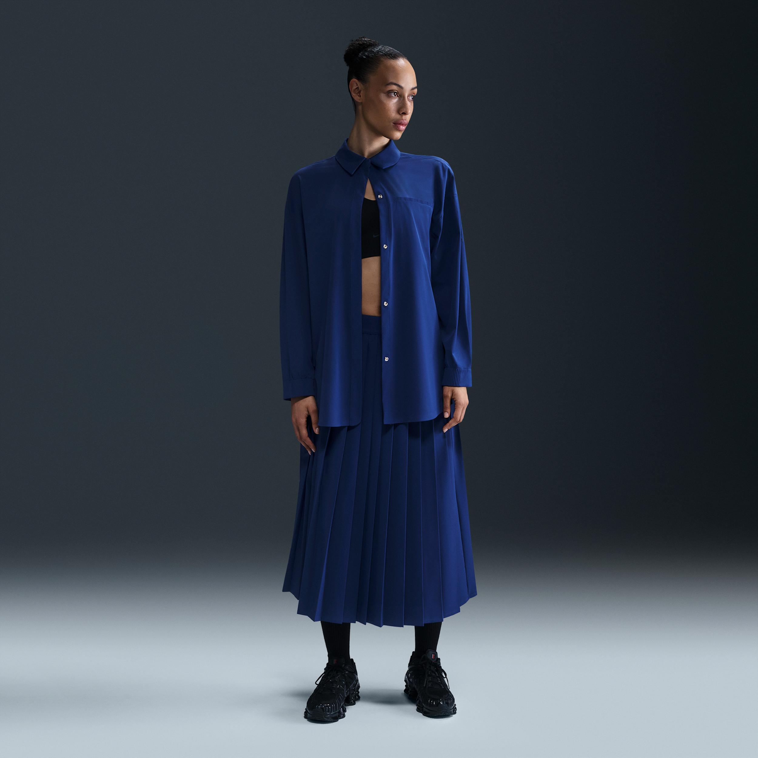 Nike Womens 24.7 PerfectStretch Dri-FIT Pleated Skirt | HQ8153-455 Product Image