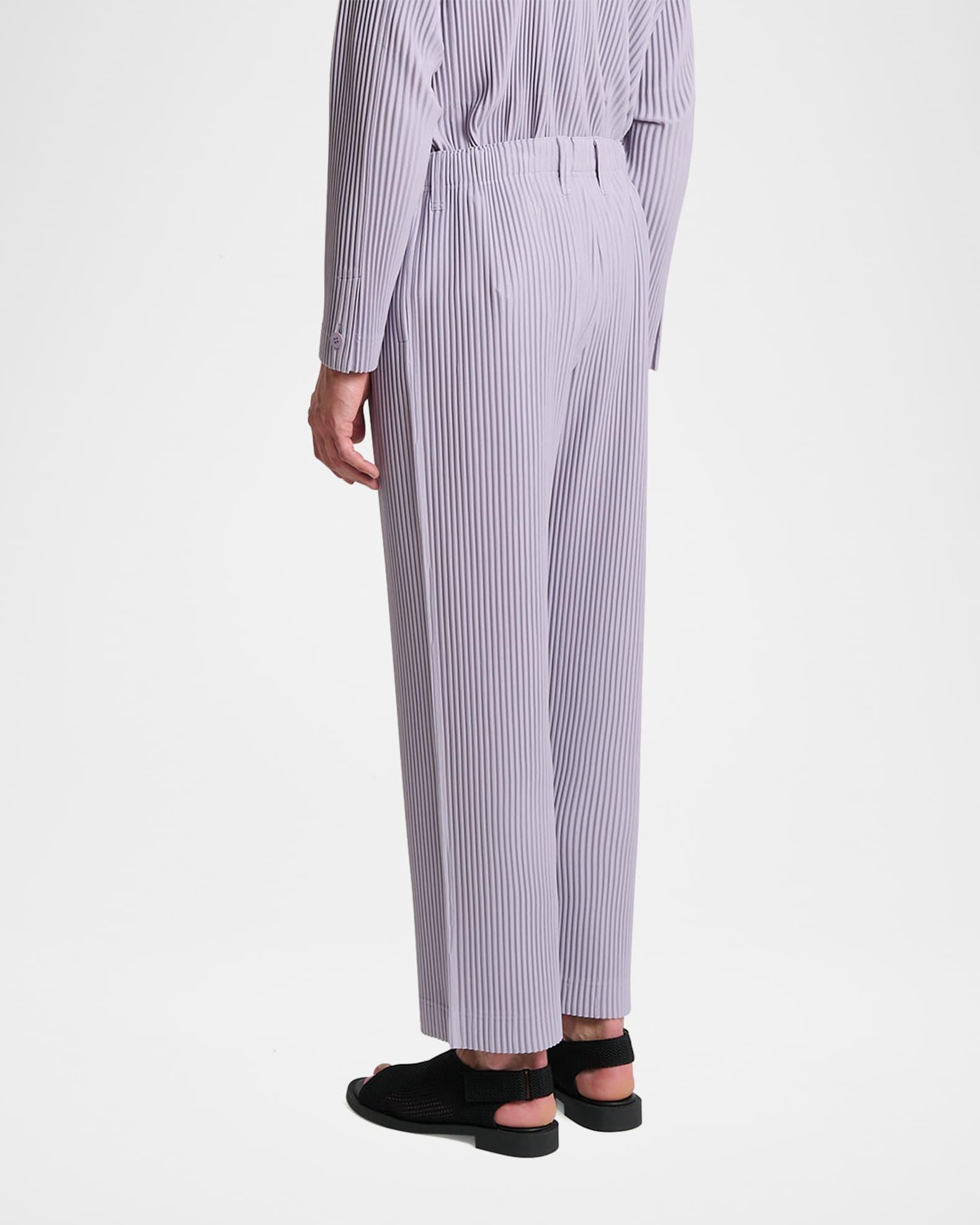 Men's Tailored Pleats Straight-Leg Pants Product Image