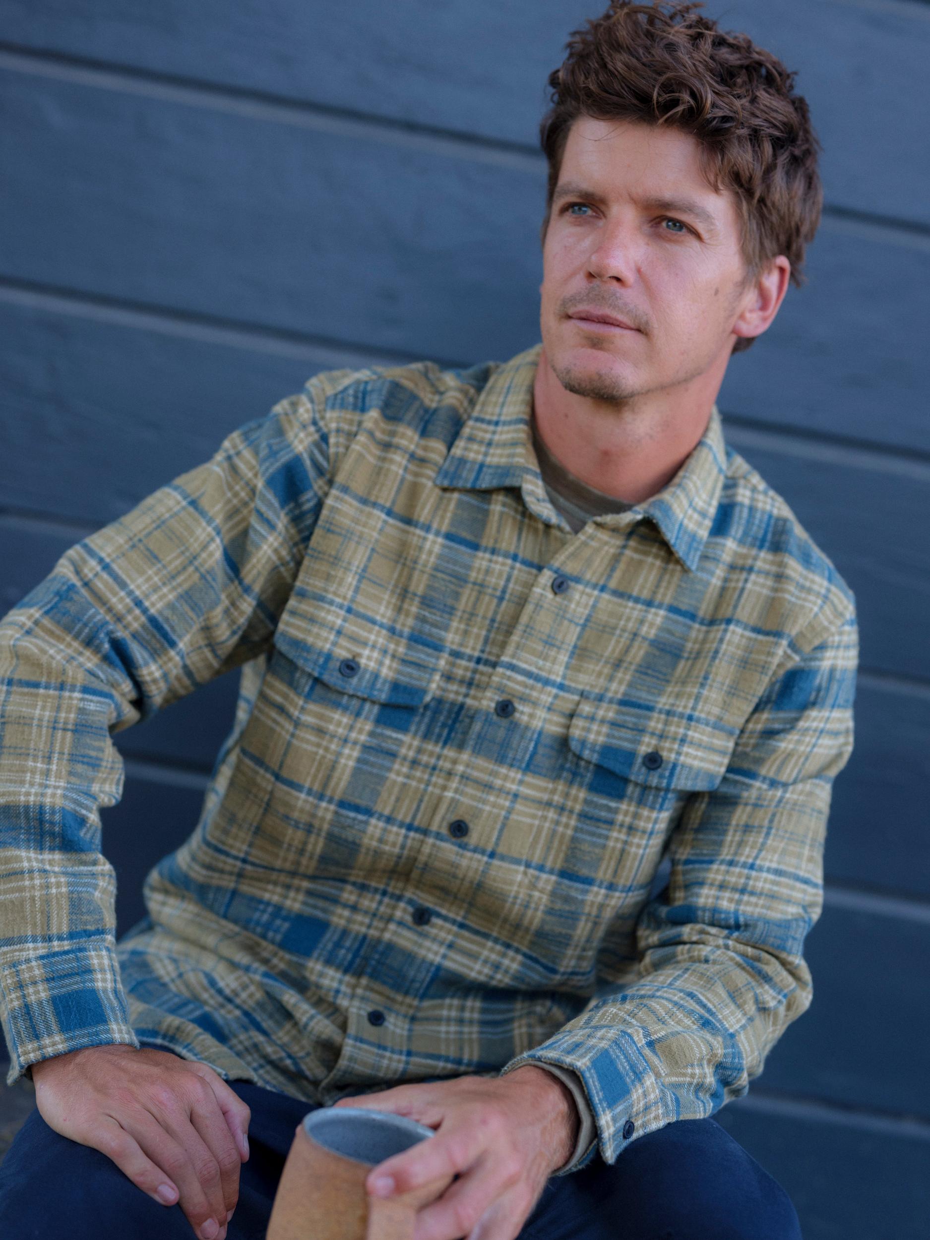 Vintage Slub Twill Shirt - Olive Pine Product Image
