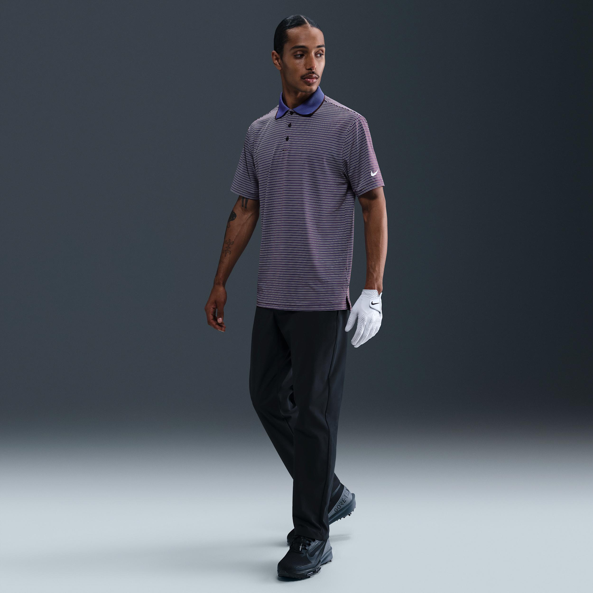 Nike Mens Tour Dri-FIT Striped Golf Polo | FZ7479-652 Product Image