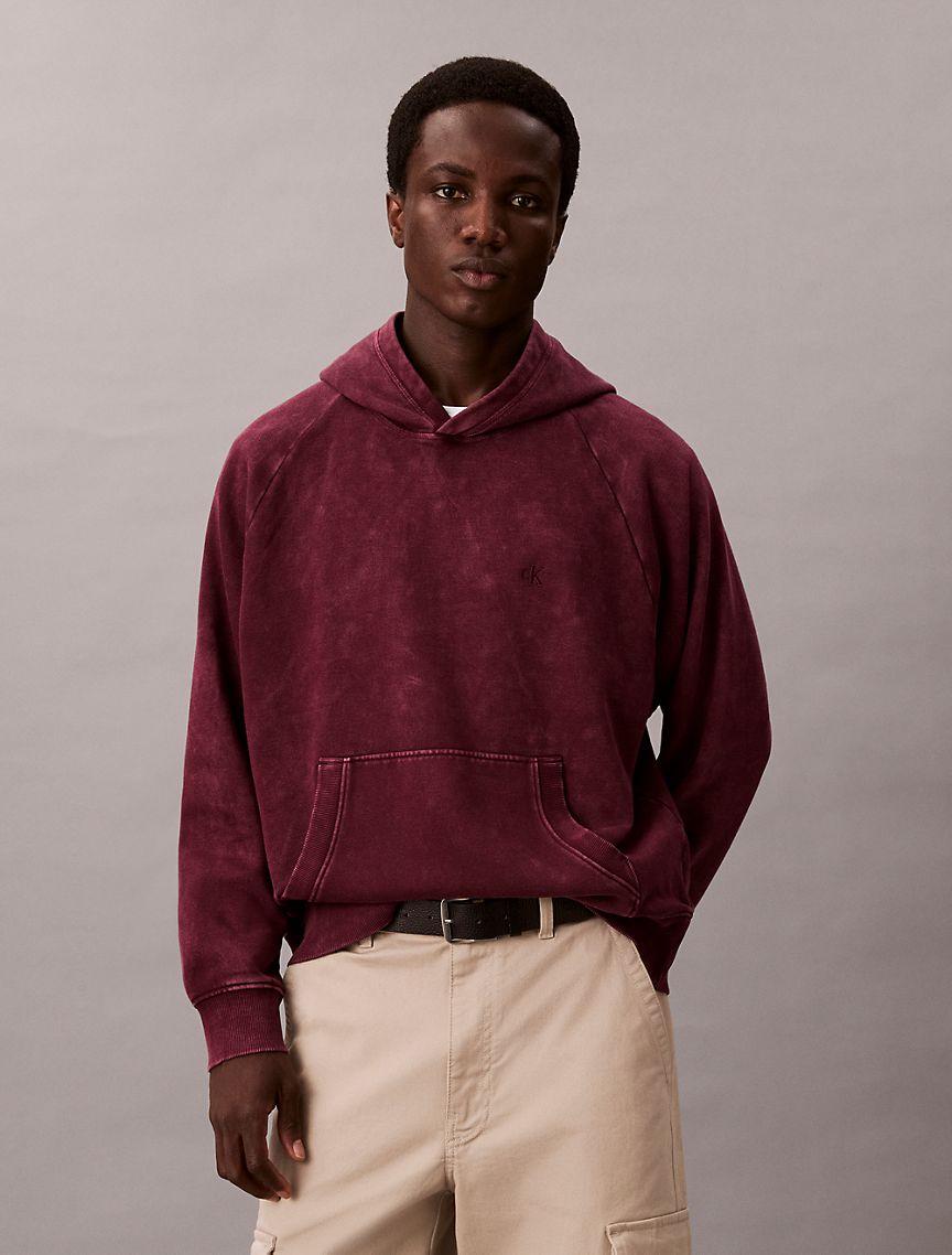 Washed Fleece Relaxed Hoodie Product Image