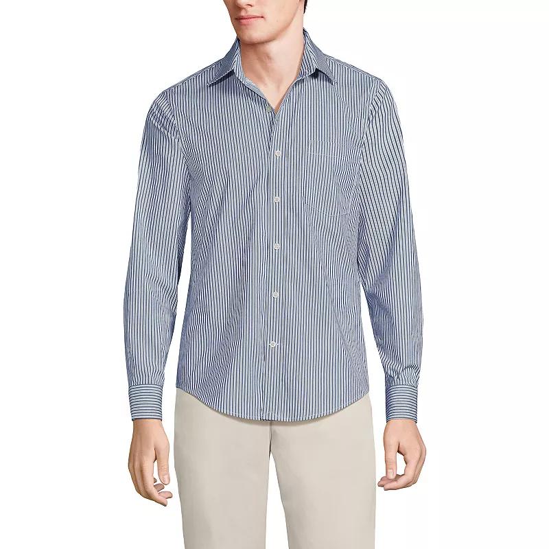 Men's Lands' End Traditional Fit Travel Button-Down Shirt,  Product Image