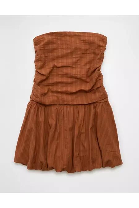 AE Strapless Drop Waist Mini Bubble Dress Women's Product Image