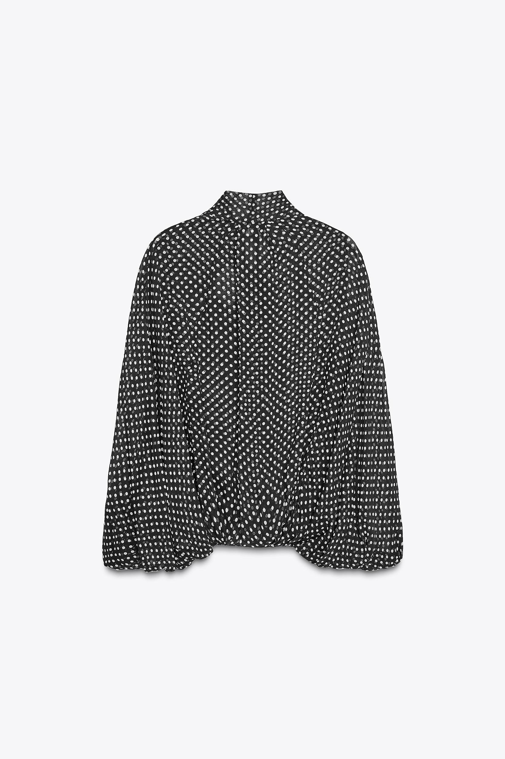 CAPE TIE BLOUSE ZW COLLECTION Product Image