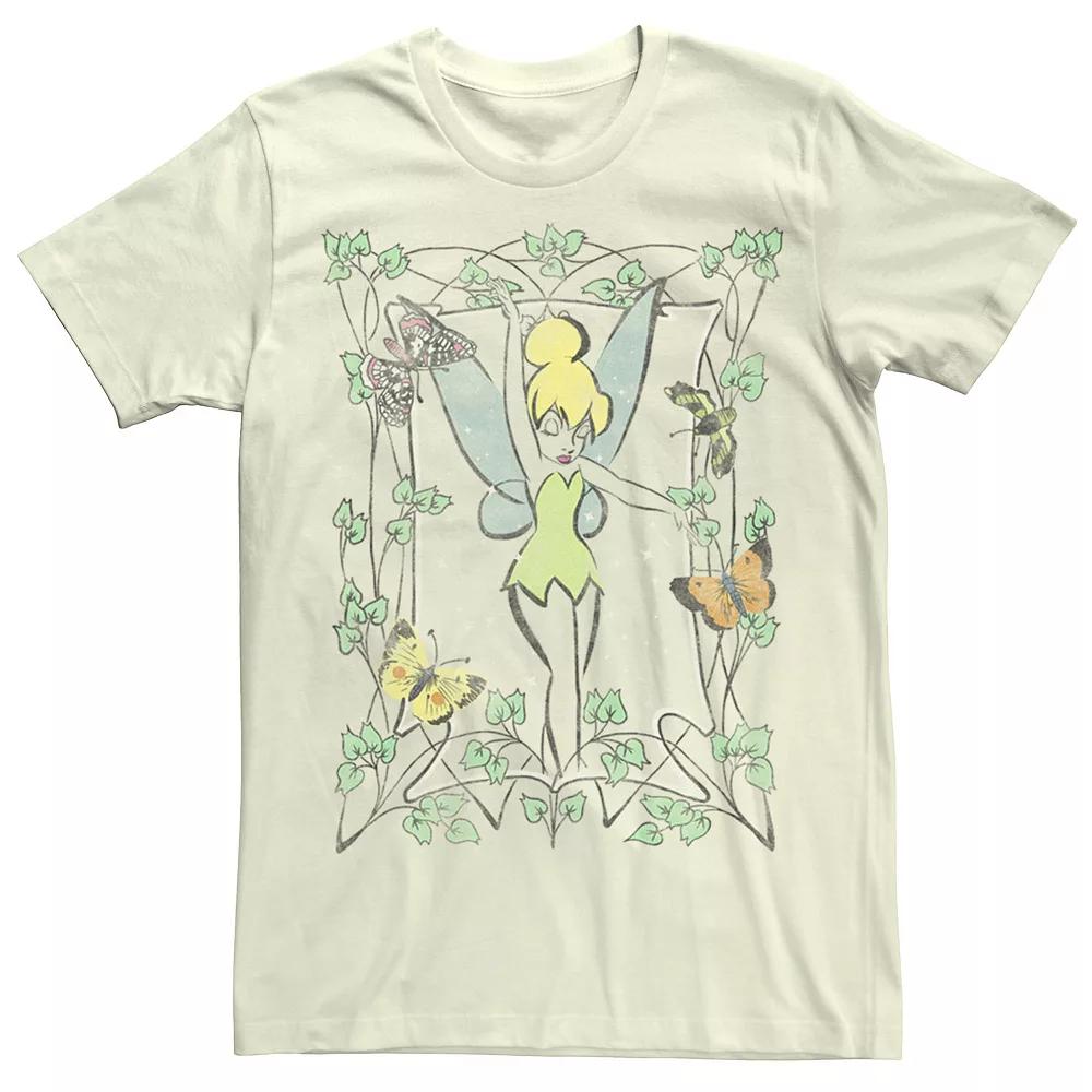 Disney's Tinkerbell Watercolor Line Art Men's Tee,  Product Image