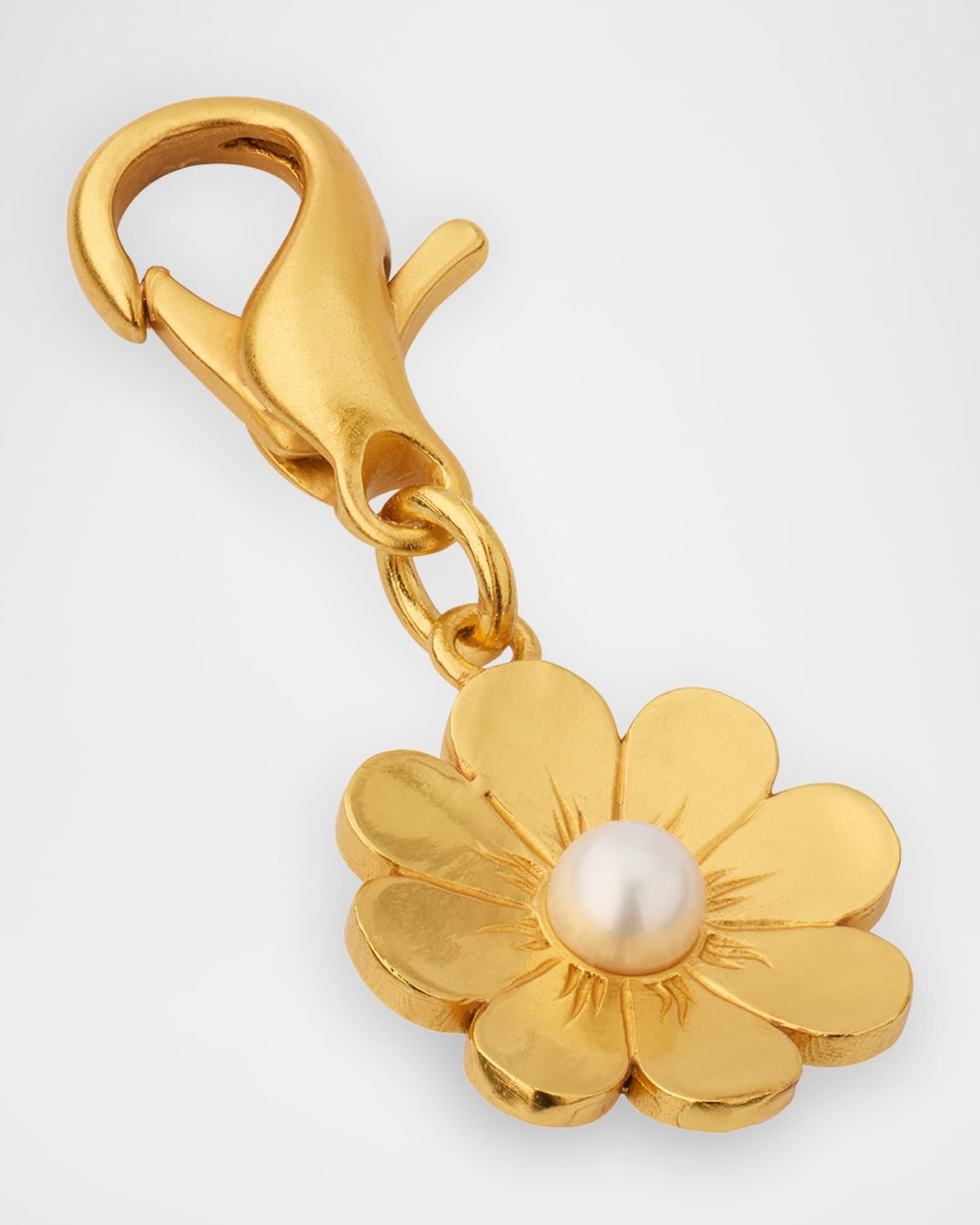 Daisy Pearl-Embellished Bag Charm Product Image