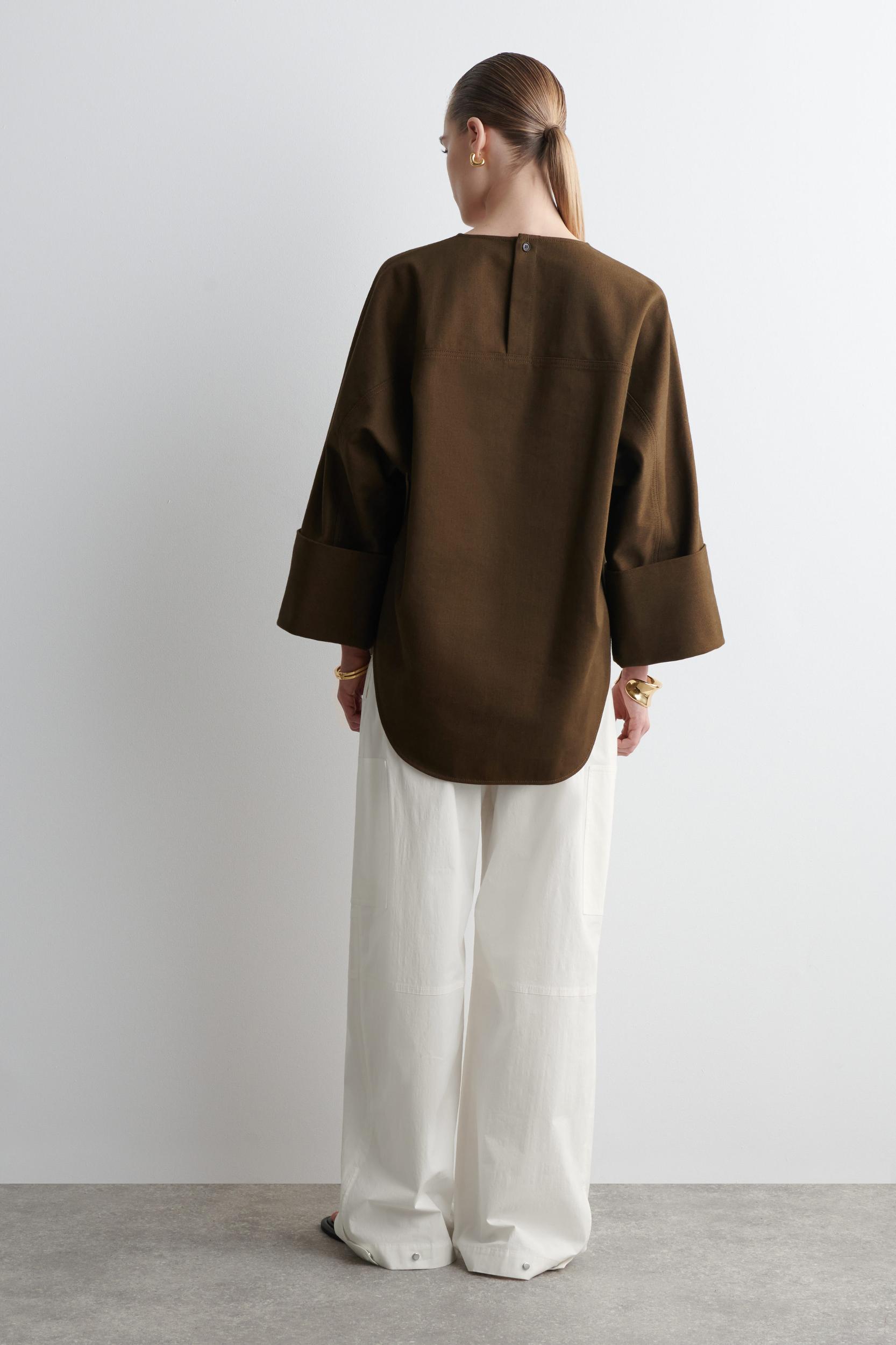 OVERSIZED DENIM TOP Product Image