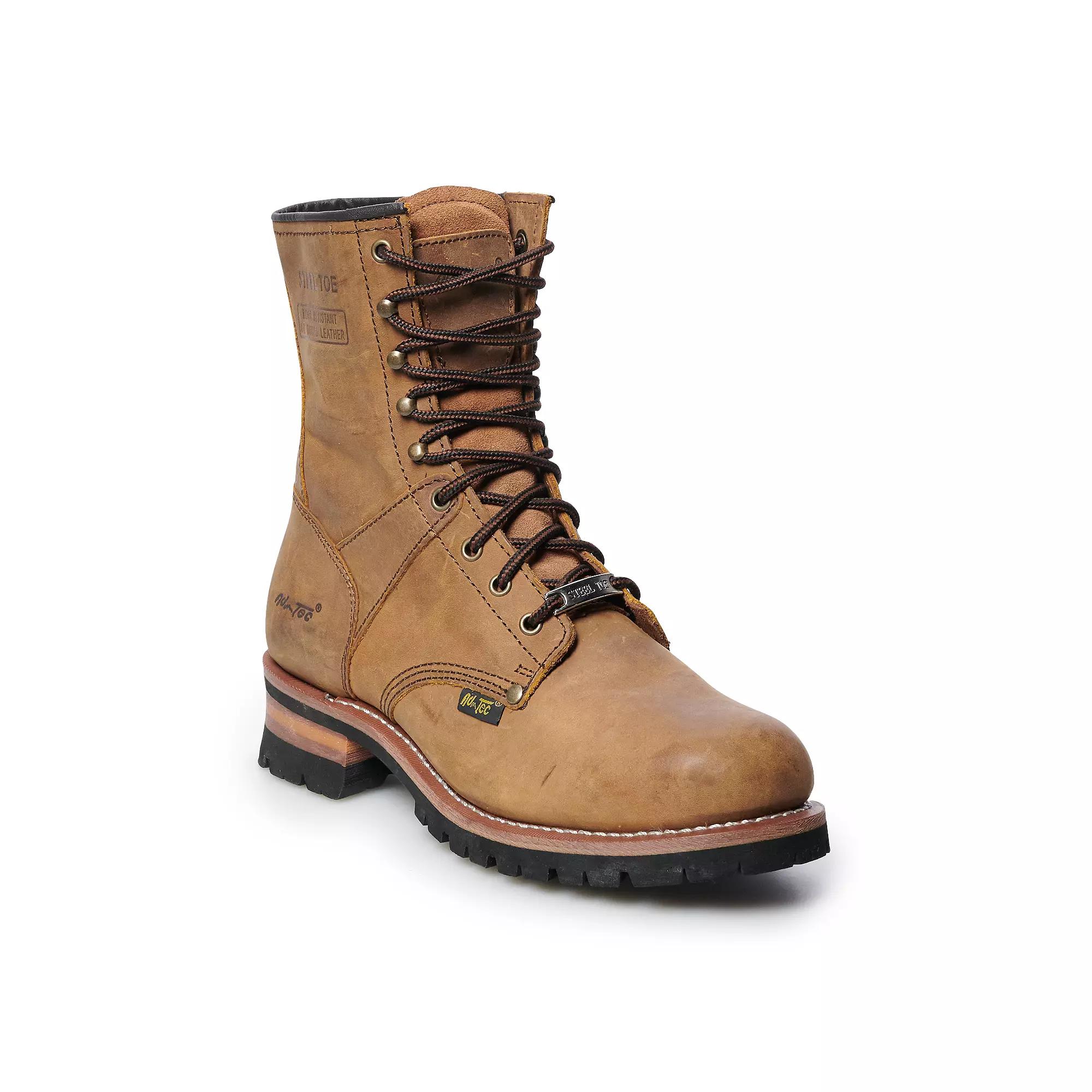 AdTec Logger Men's Steel Toe Work Boots,  Product Image