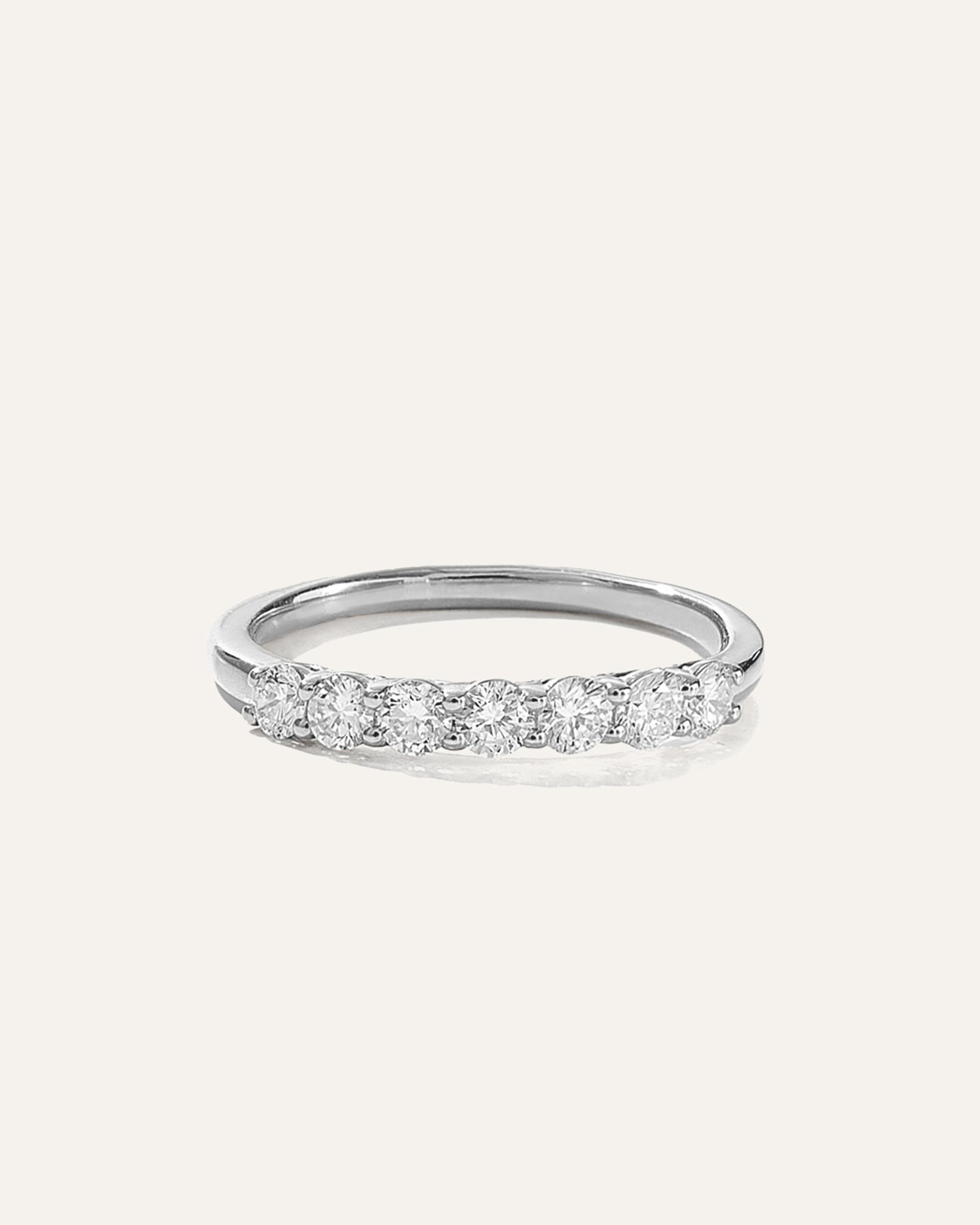 Quince | Women's Lab Grown Diamond Round Seven Stone Band Rings Product Image