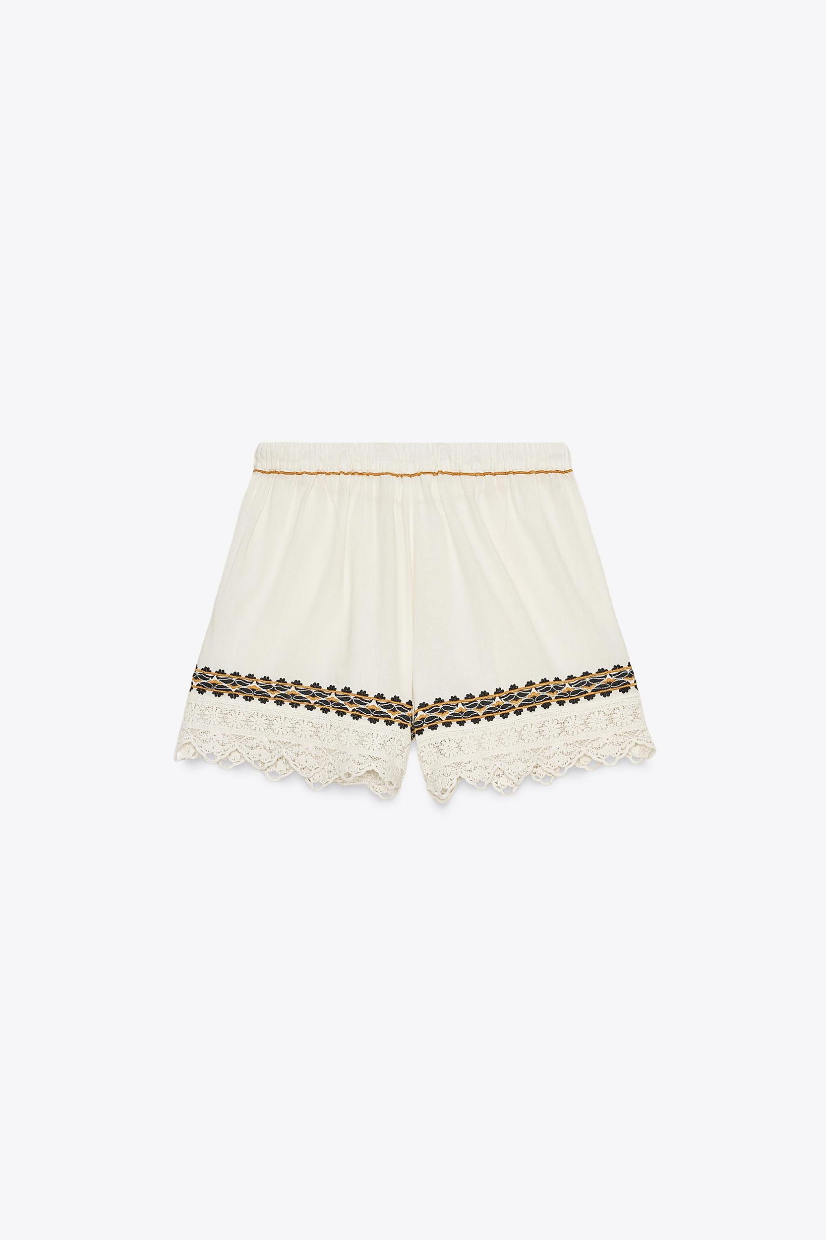 ZW COLLECTION EMBROIDERED SHORTS Product Image