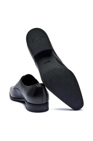 Boss Leather Theon Derby Shoes- Black Product Image