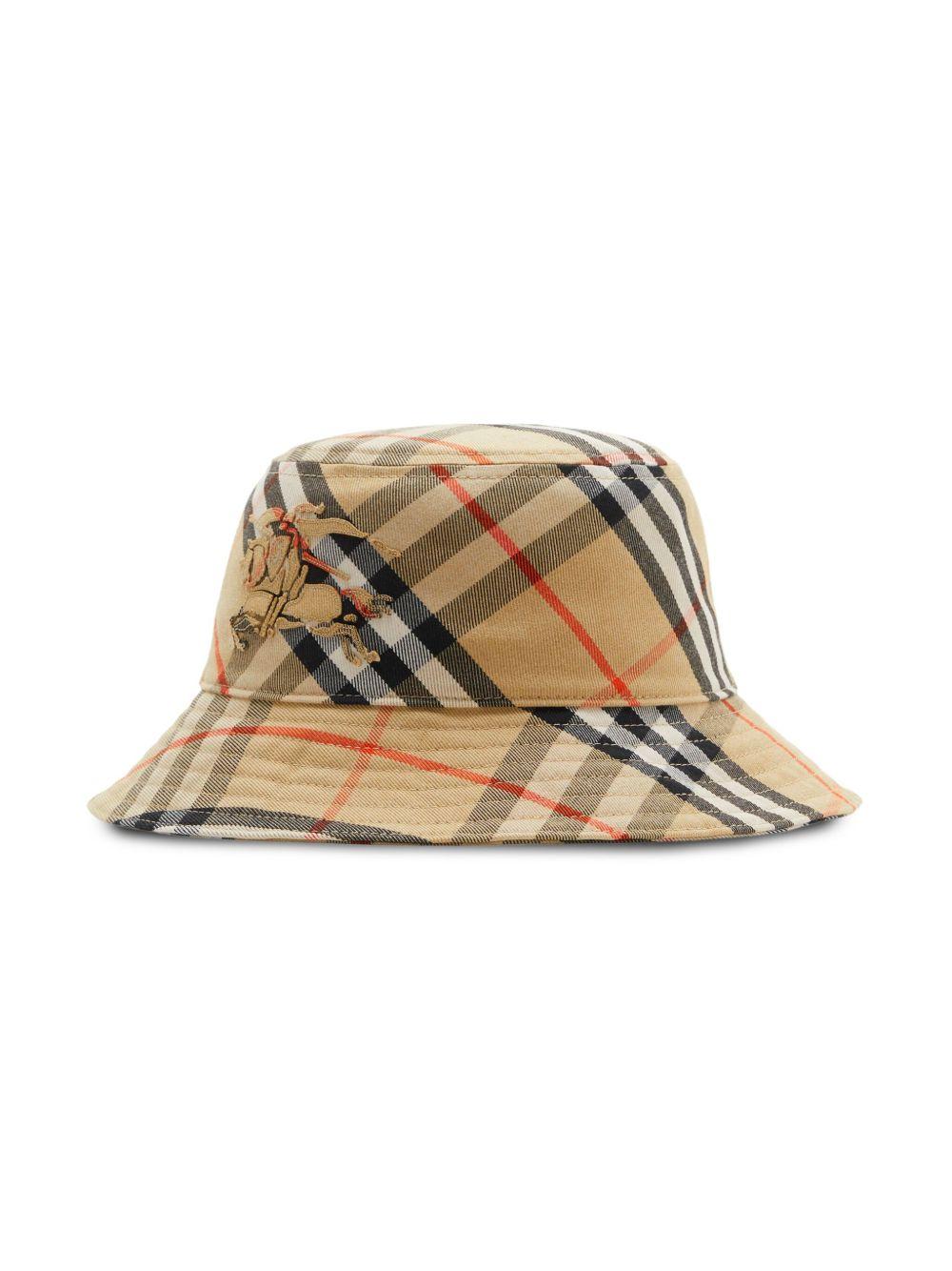 Vintage Check-pattern bucket hat Product Image