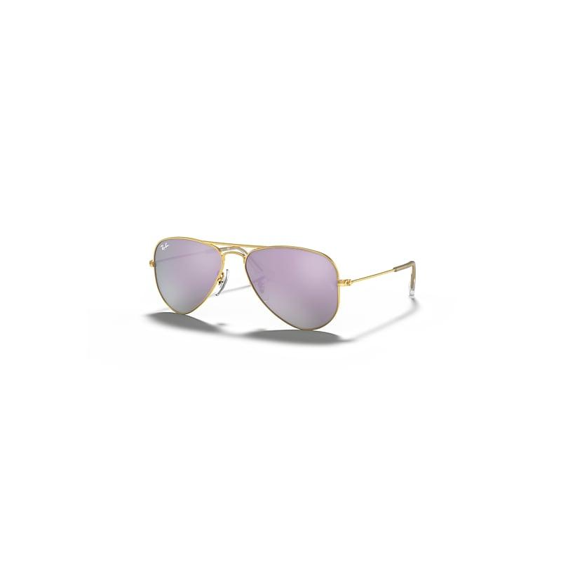 Ray-Ban Aviator Kids Sunglasses Frame Violet Lenses Product Image