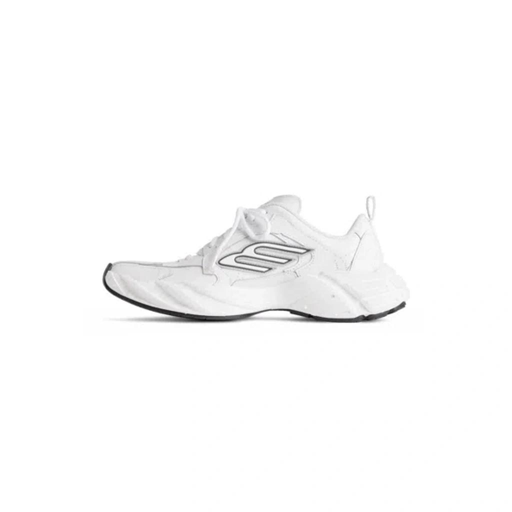 BALENCIAGA Men White Cowskin And Polyester Monday Shoe Sneakers Product Image