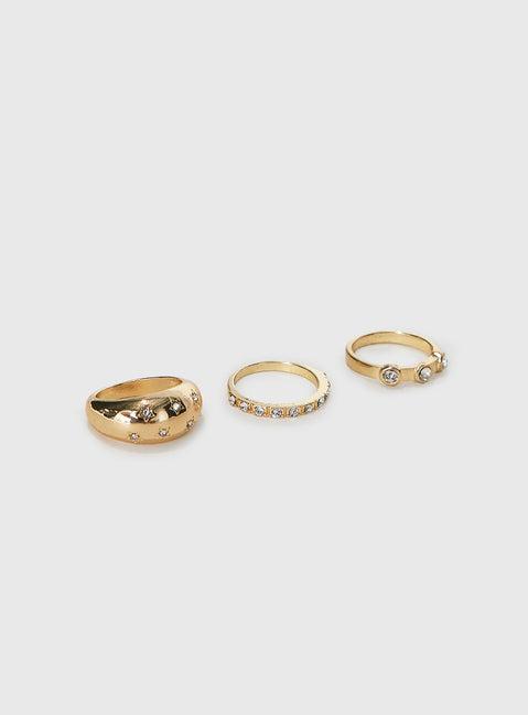 Siella Ring Pack Gold Product Image