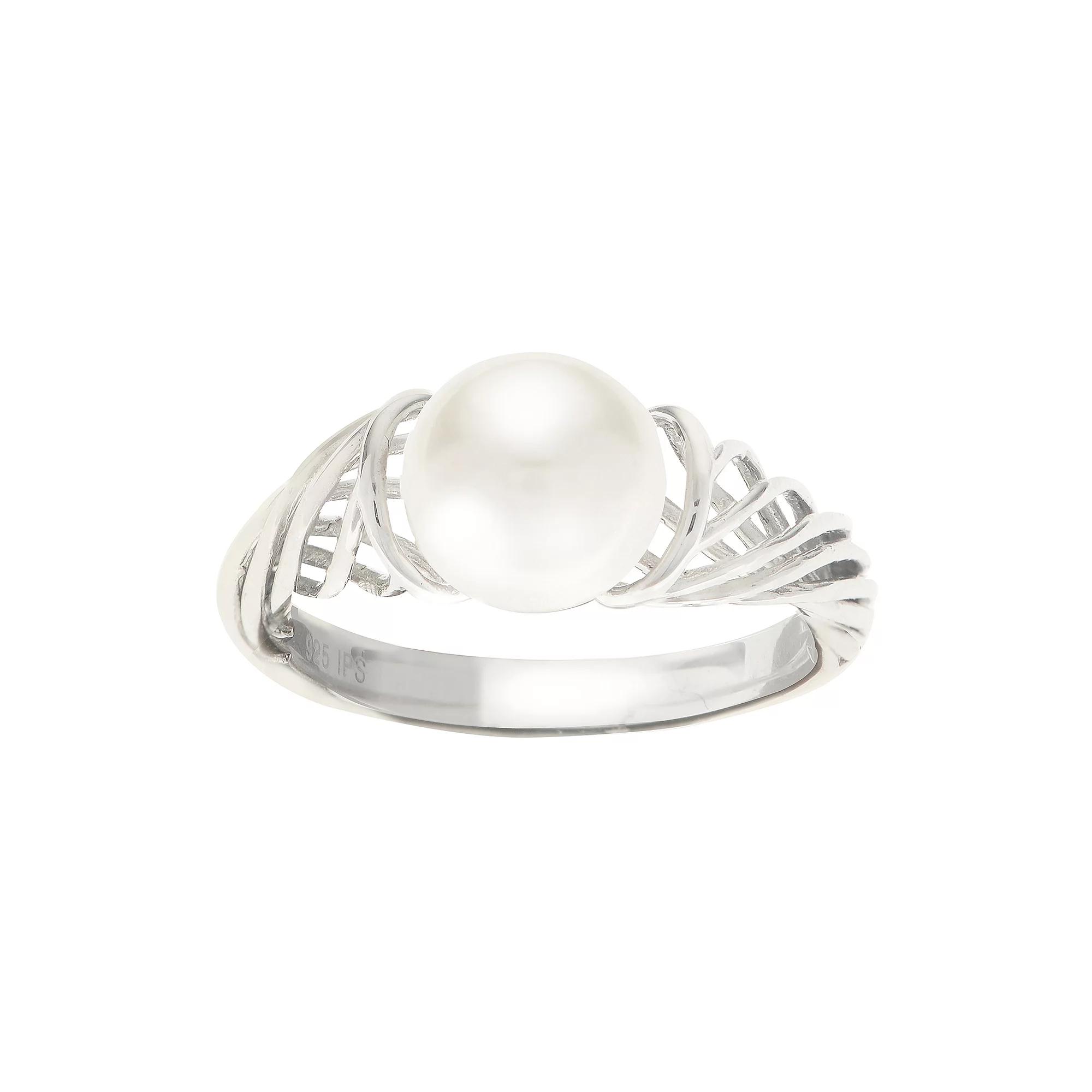 PearLustre by Imperial Sterling Silver Freshwater Cultured Pearl Ring, Womens Silver Tone Product Image