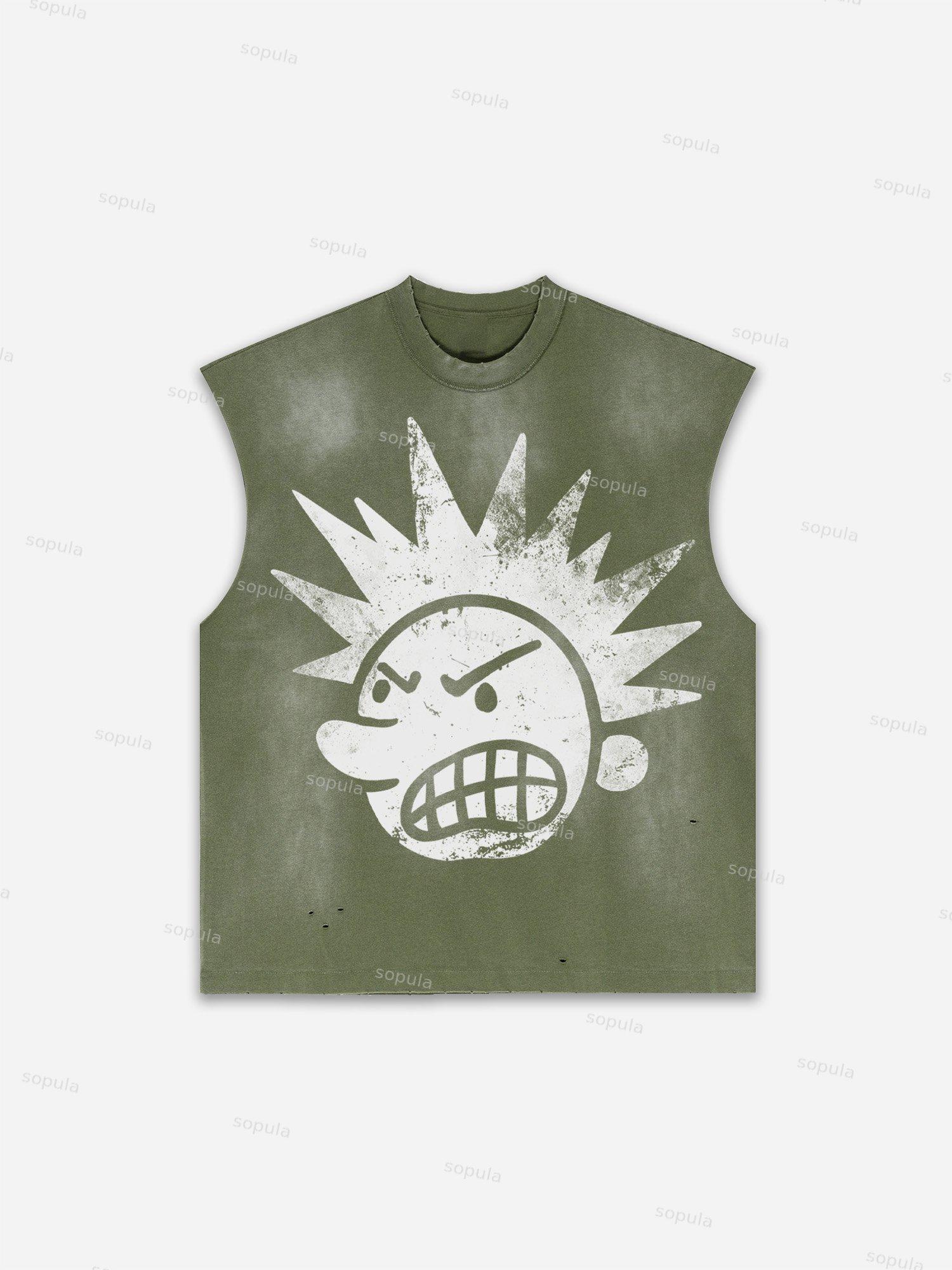 Men's Washed Boxer Boys Graphic Print Tank Top Product Image